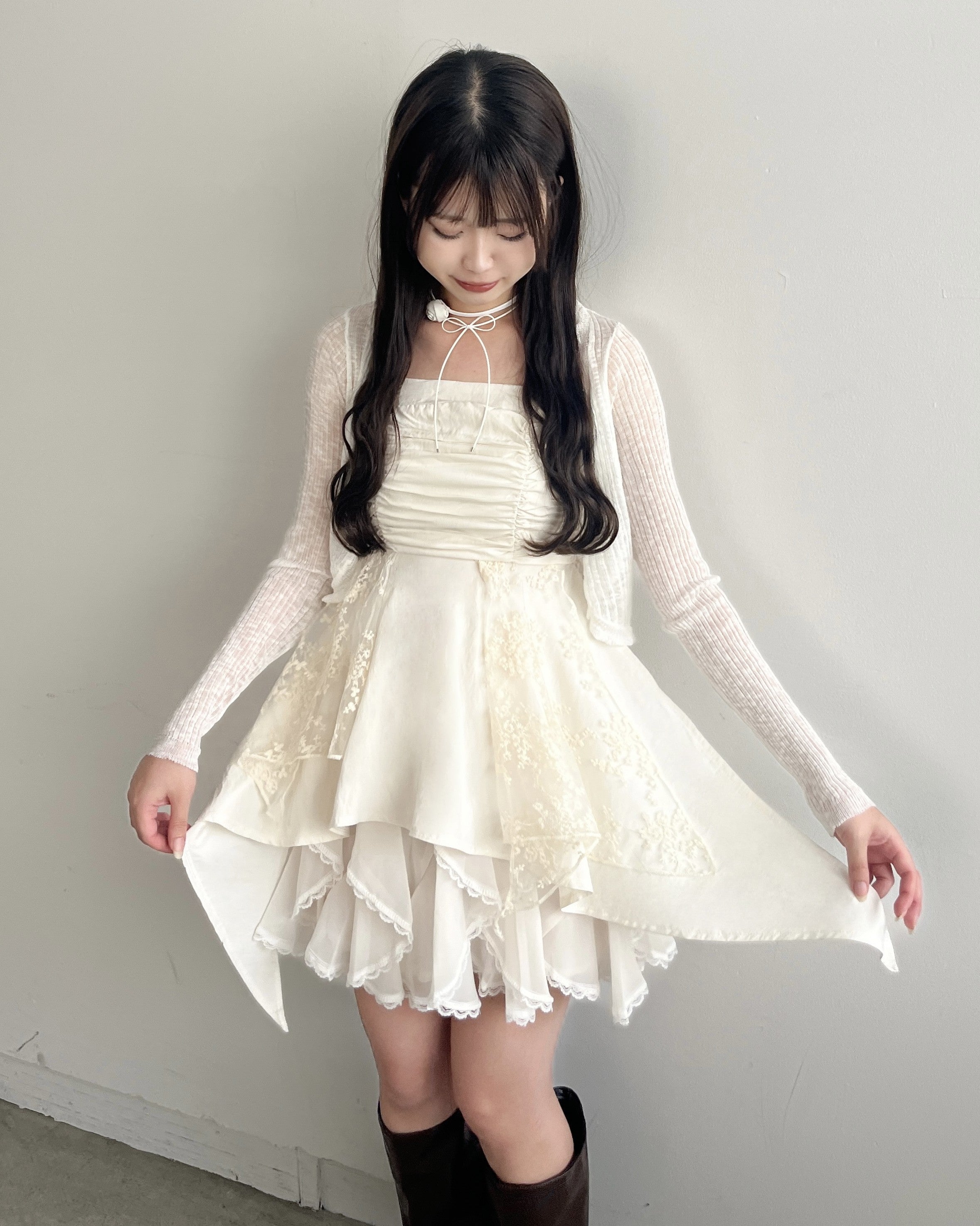 model:154cm/ライトベージュ