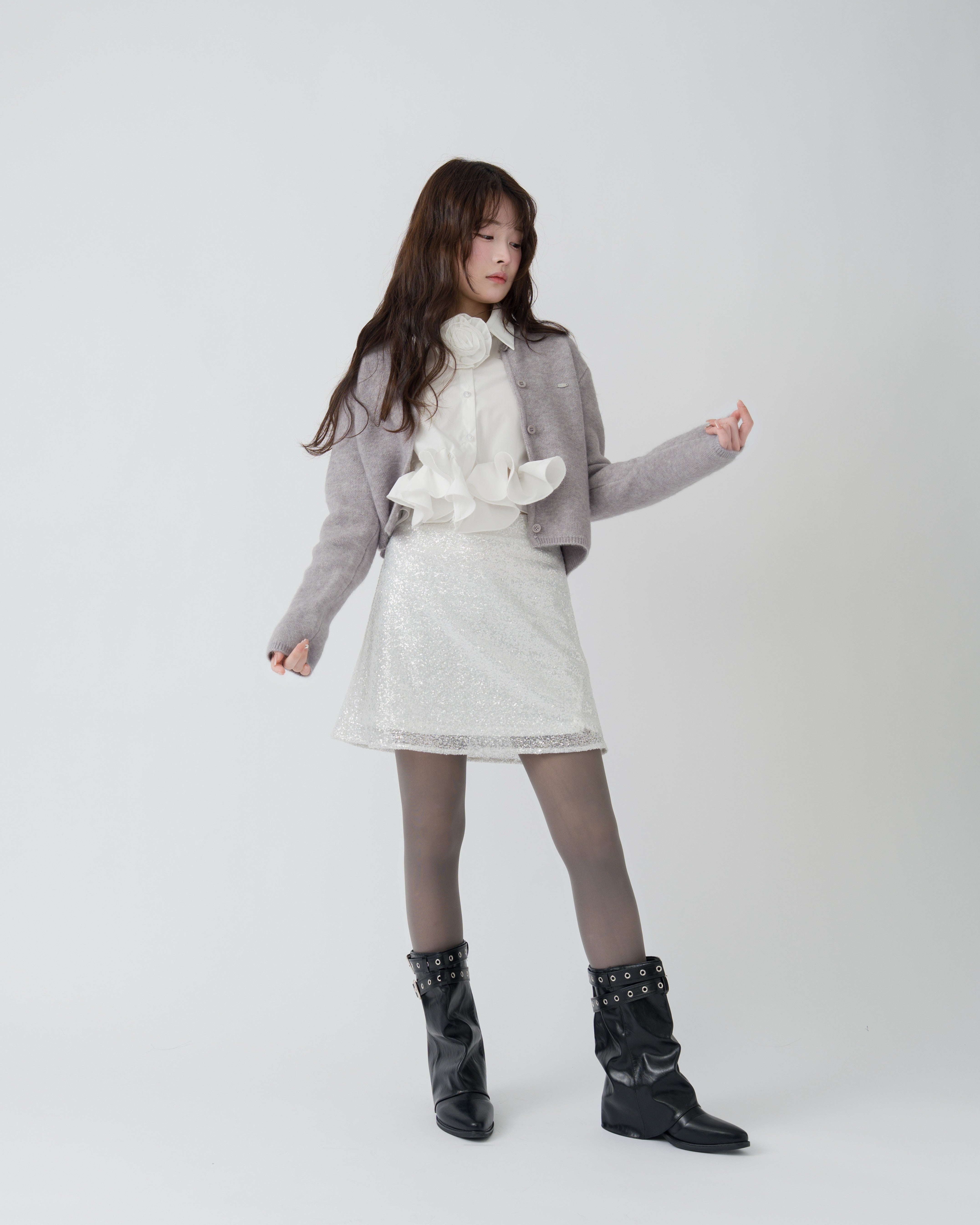 スパンコールミニスカート