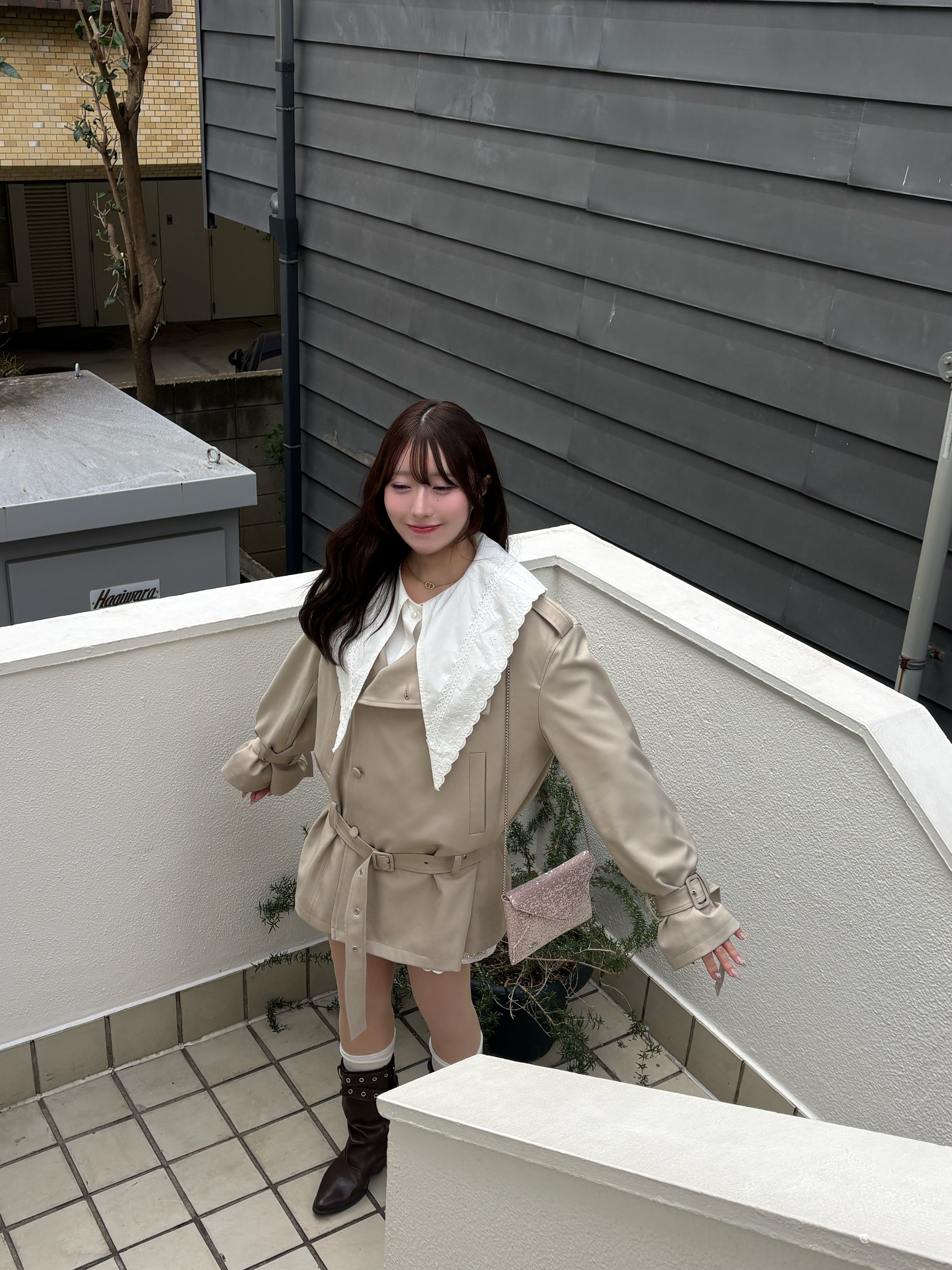 2wayスパンコールレターミニバッグ