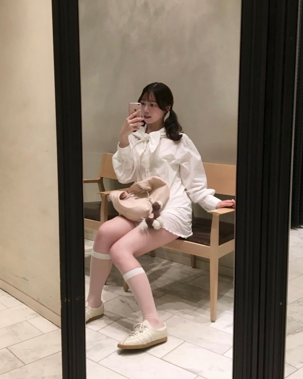 セーラーカラーシャツワンピース