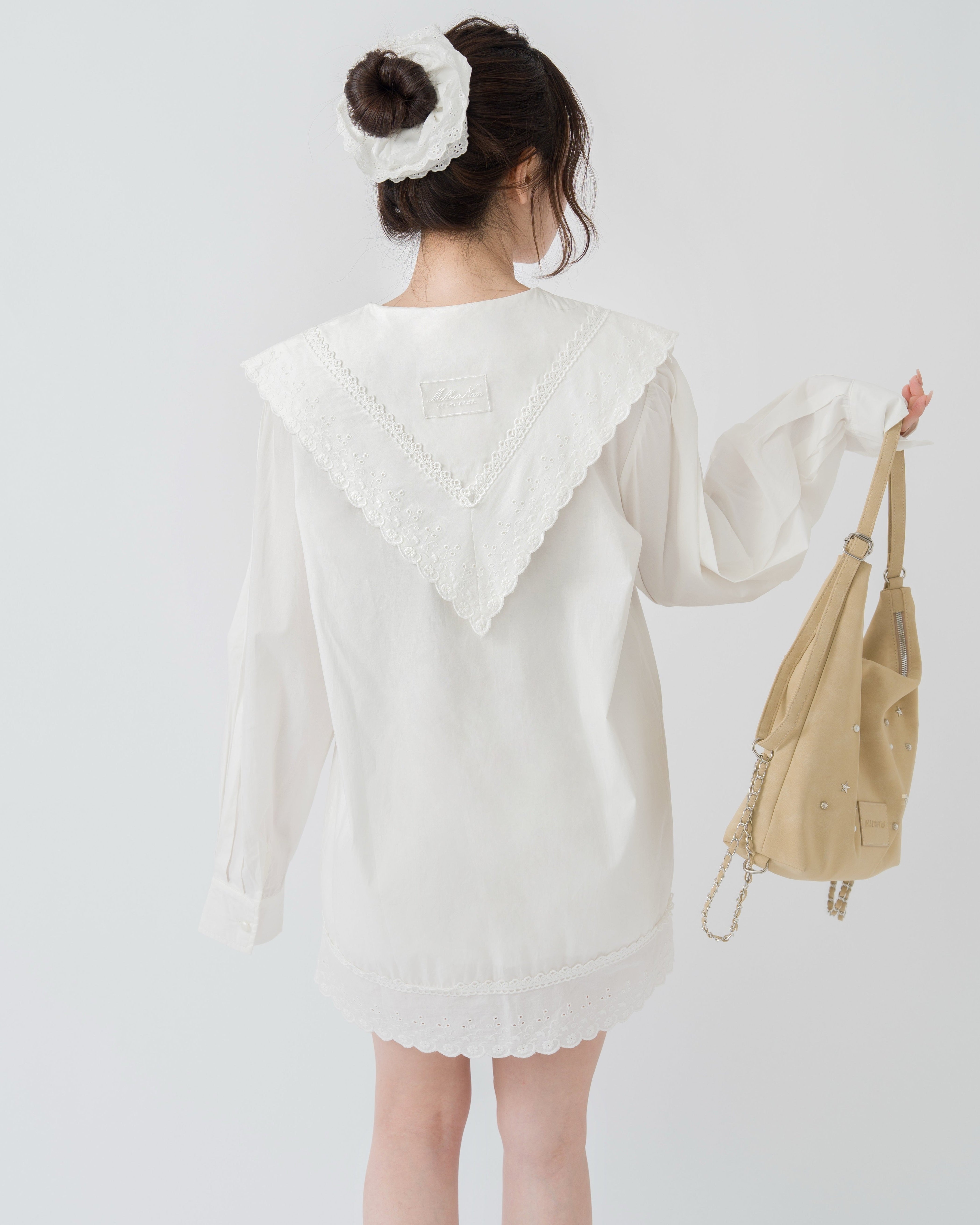 【予約】セーラーカラーシャツワンピース