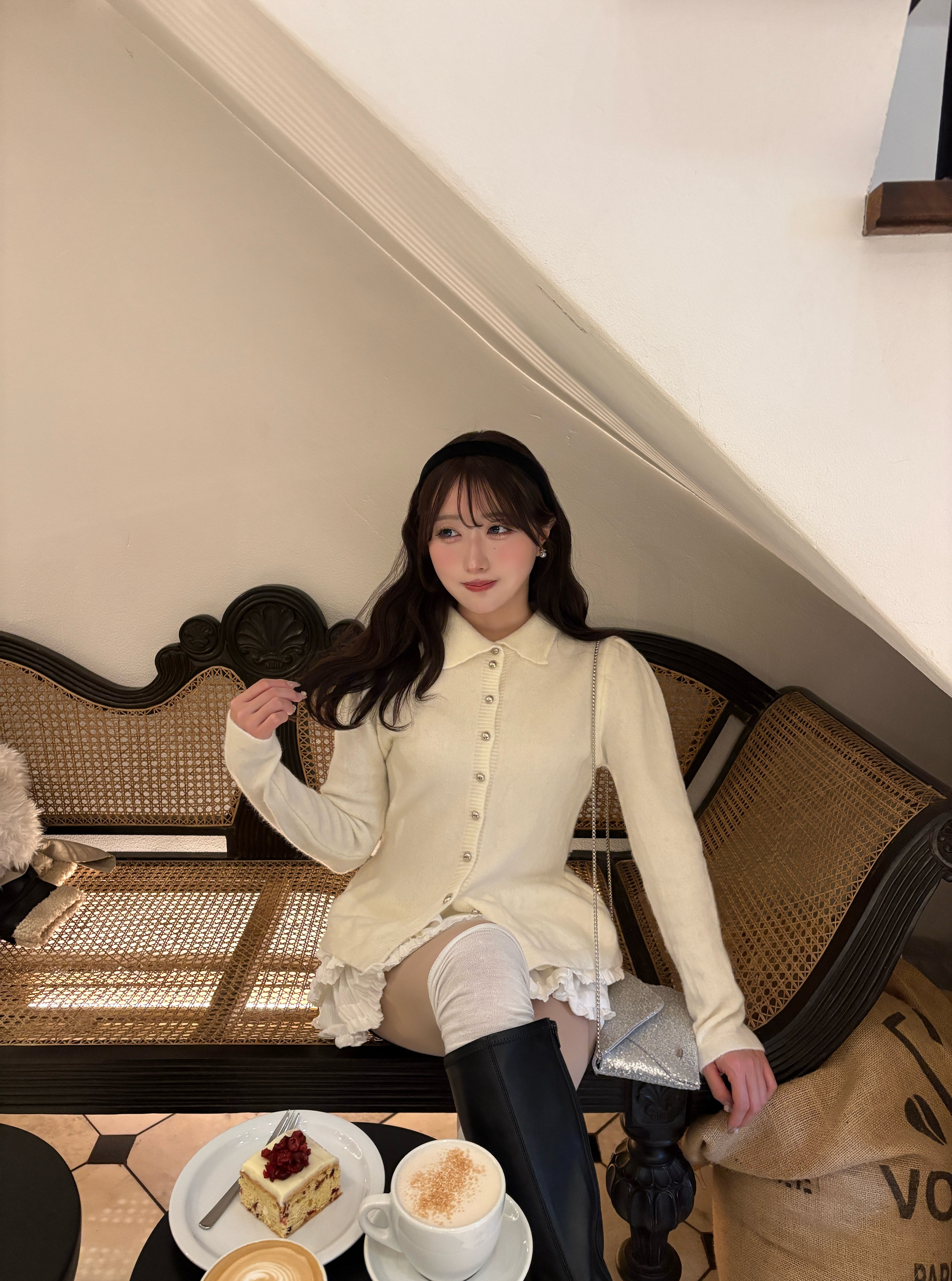 2wayスパンコールレターミニバッグ