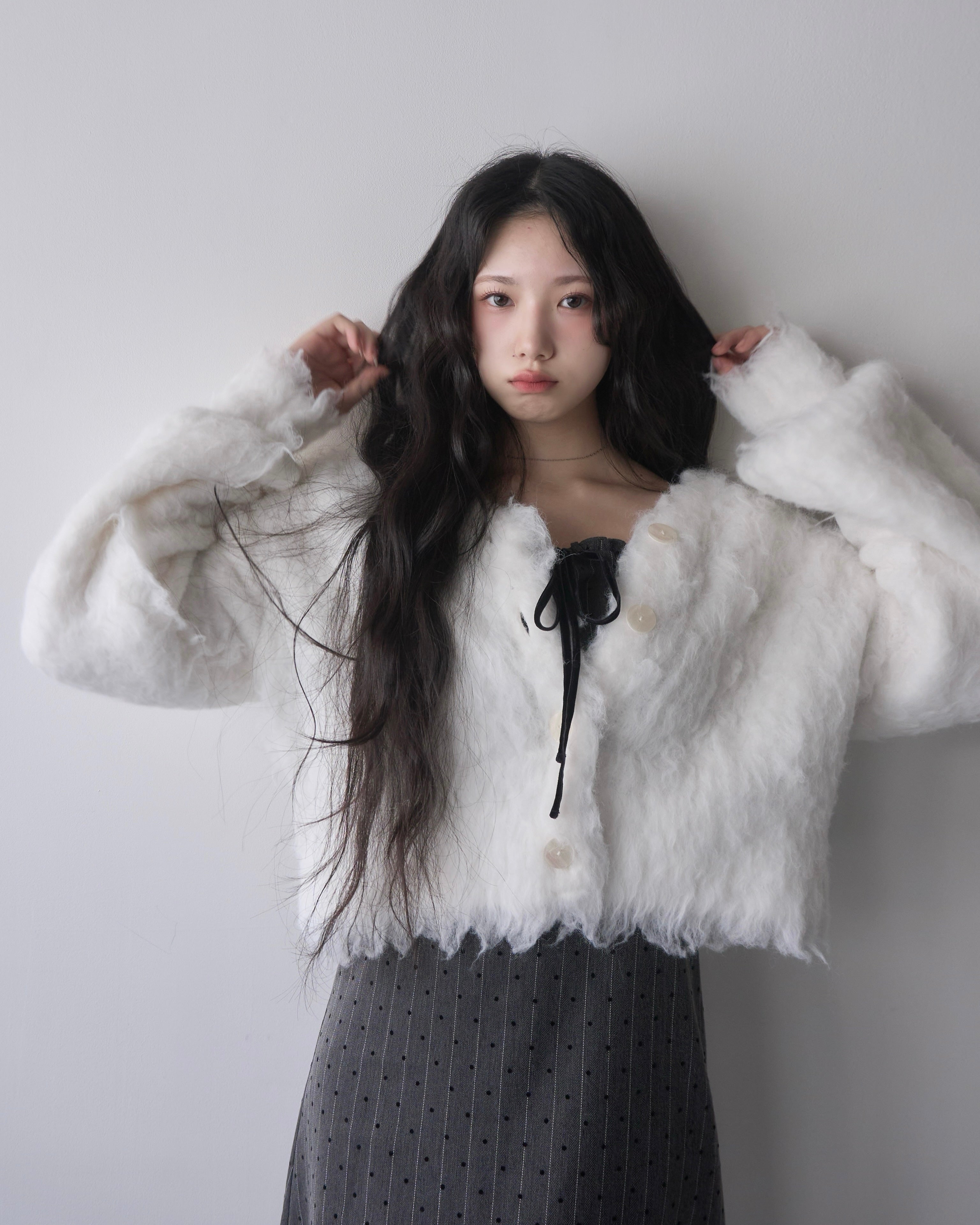 ドットレースドッキングキャミワンピース｜MELLOWNEON (メロウネオン