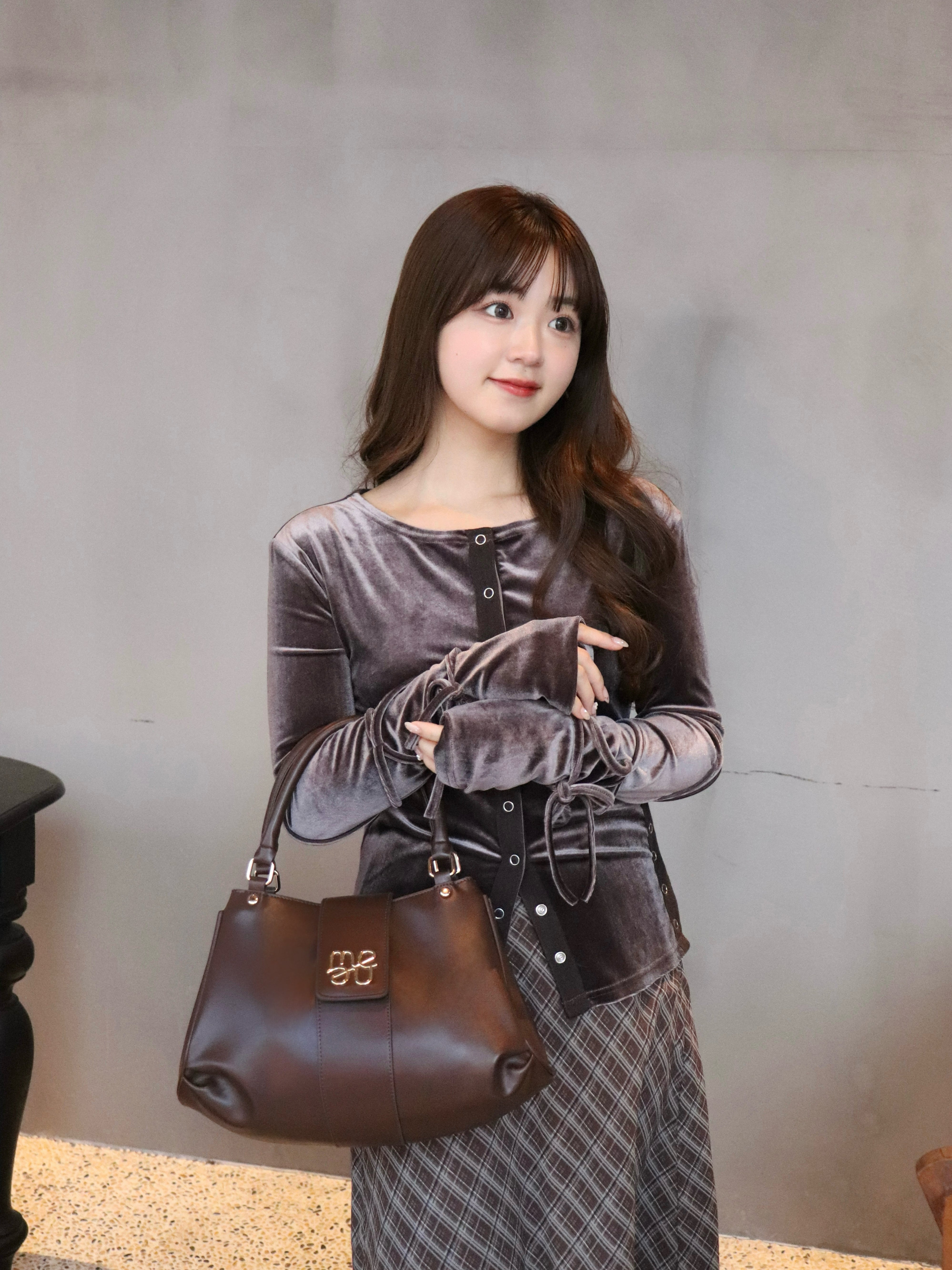 【一部予約】ベロアリボントップス