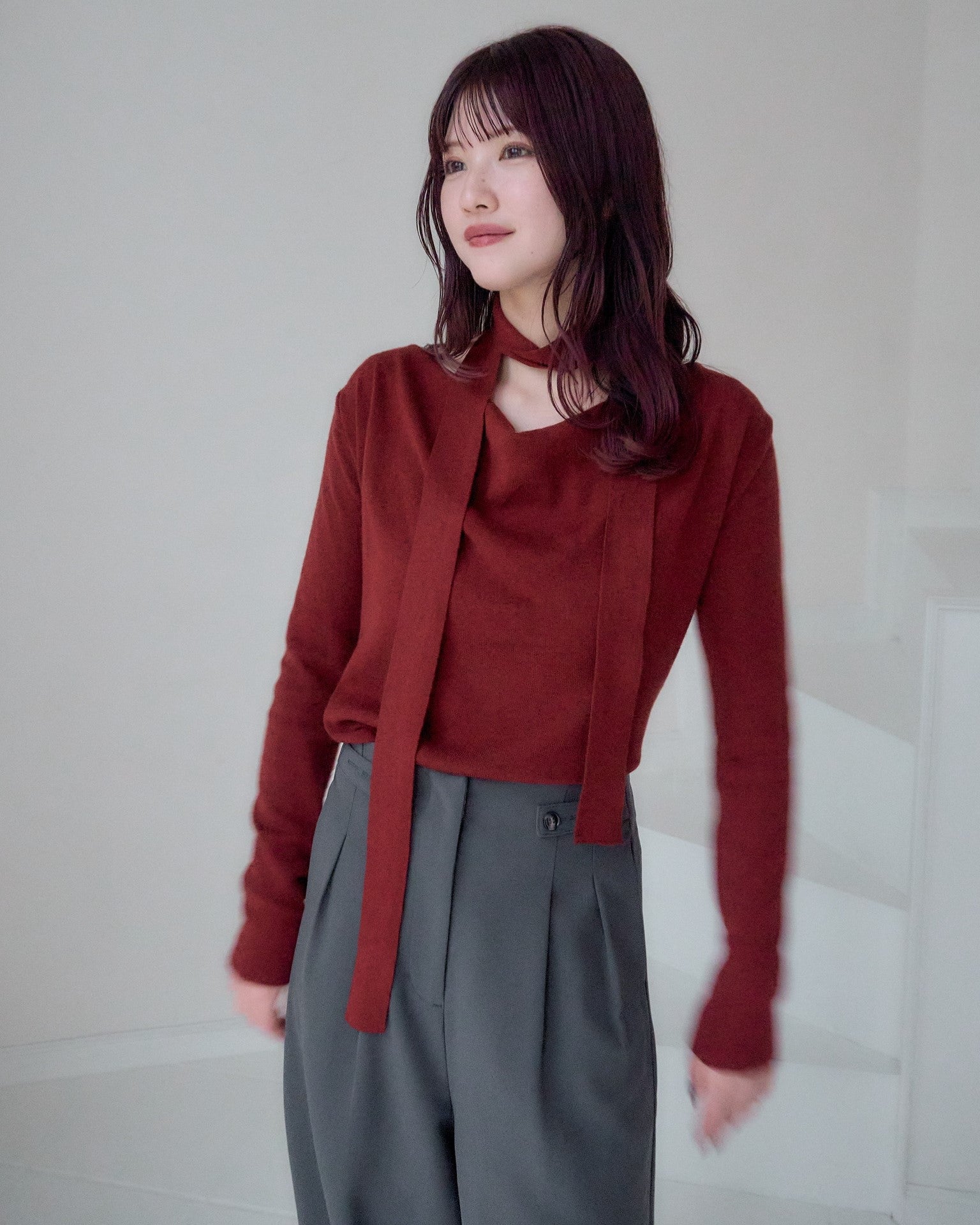 model:162cm/レッド