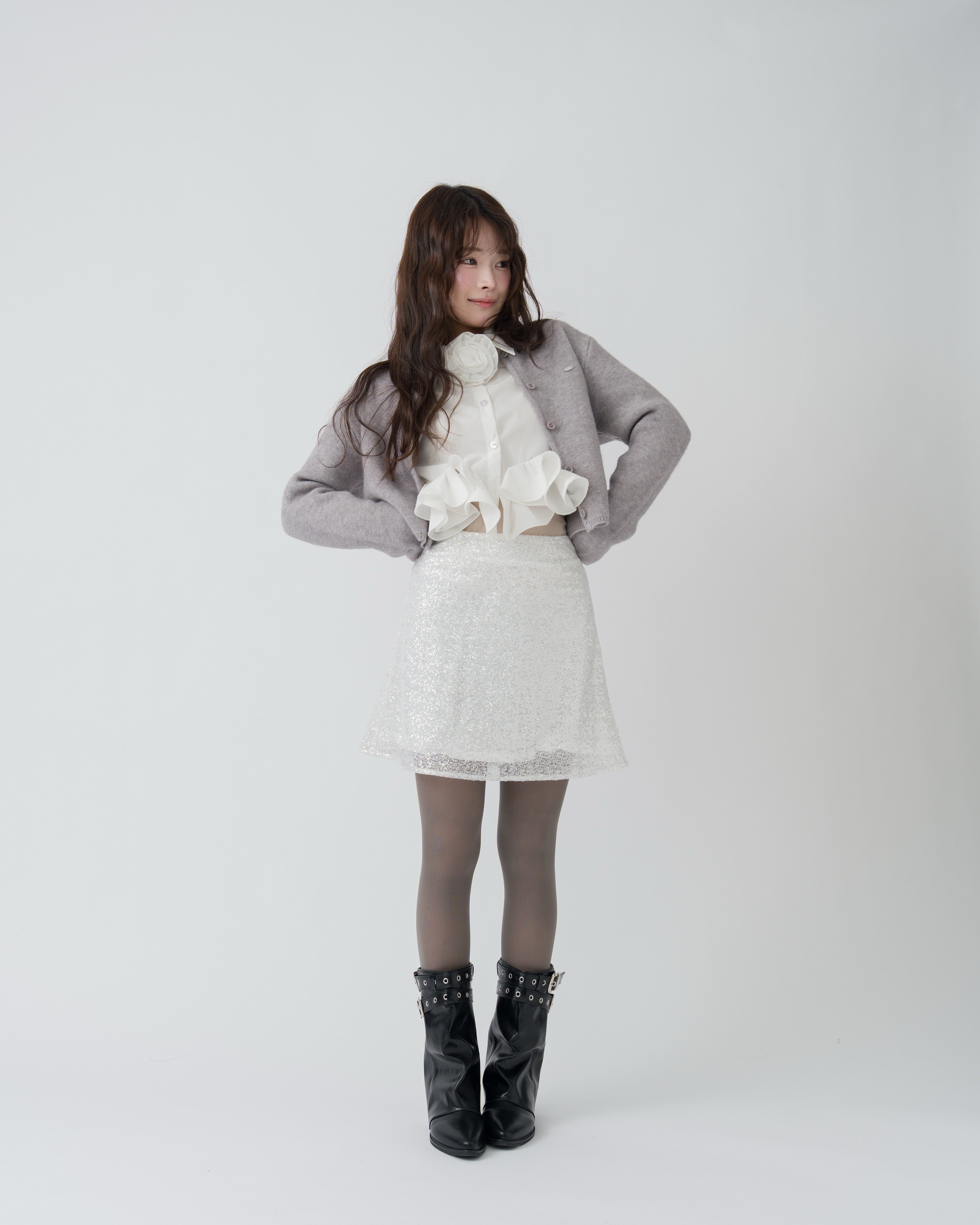 スパンコールミニスカート