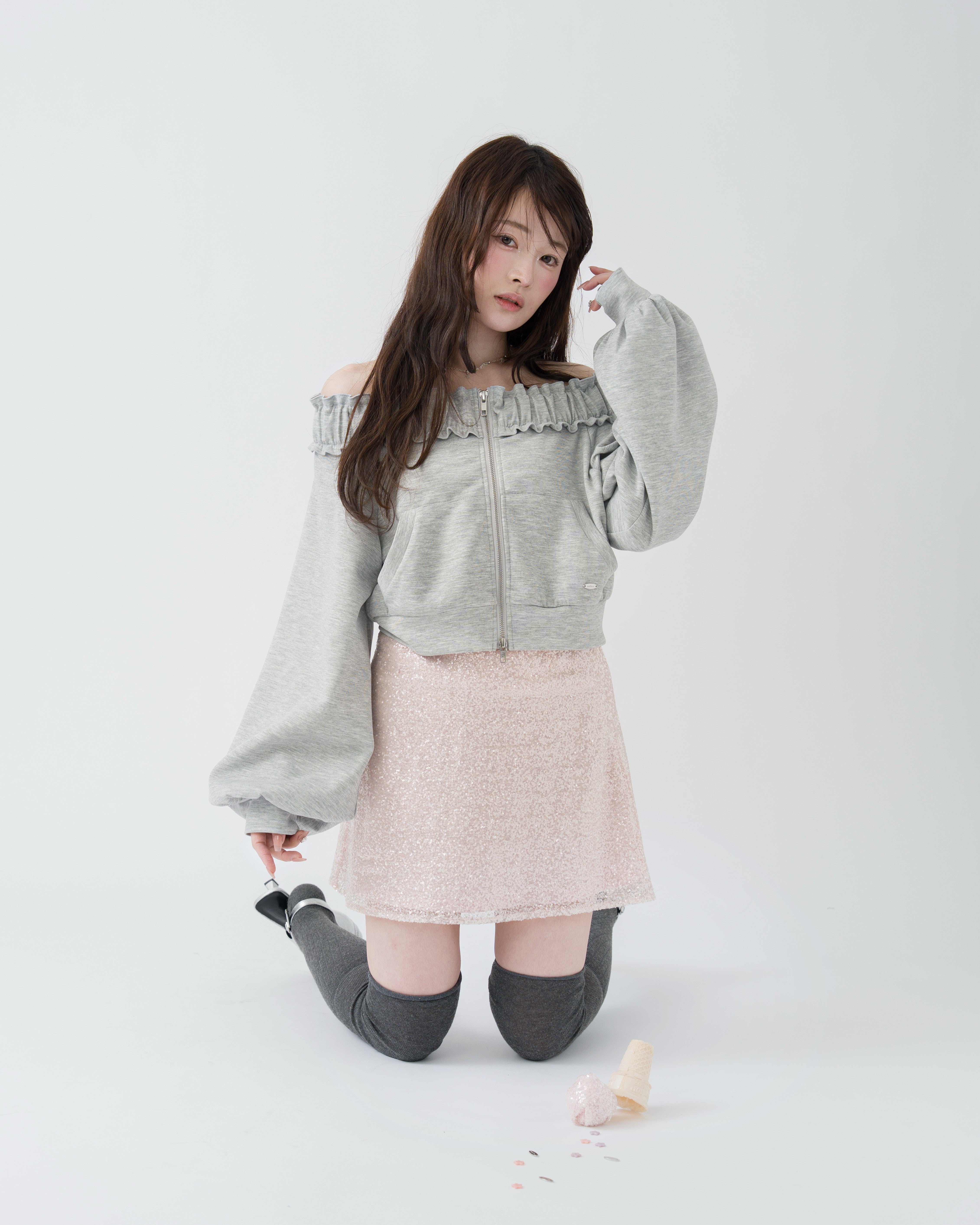 スパンコールミニスカート