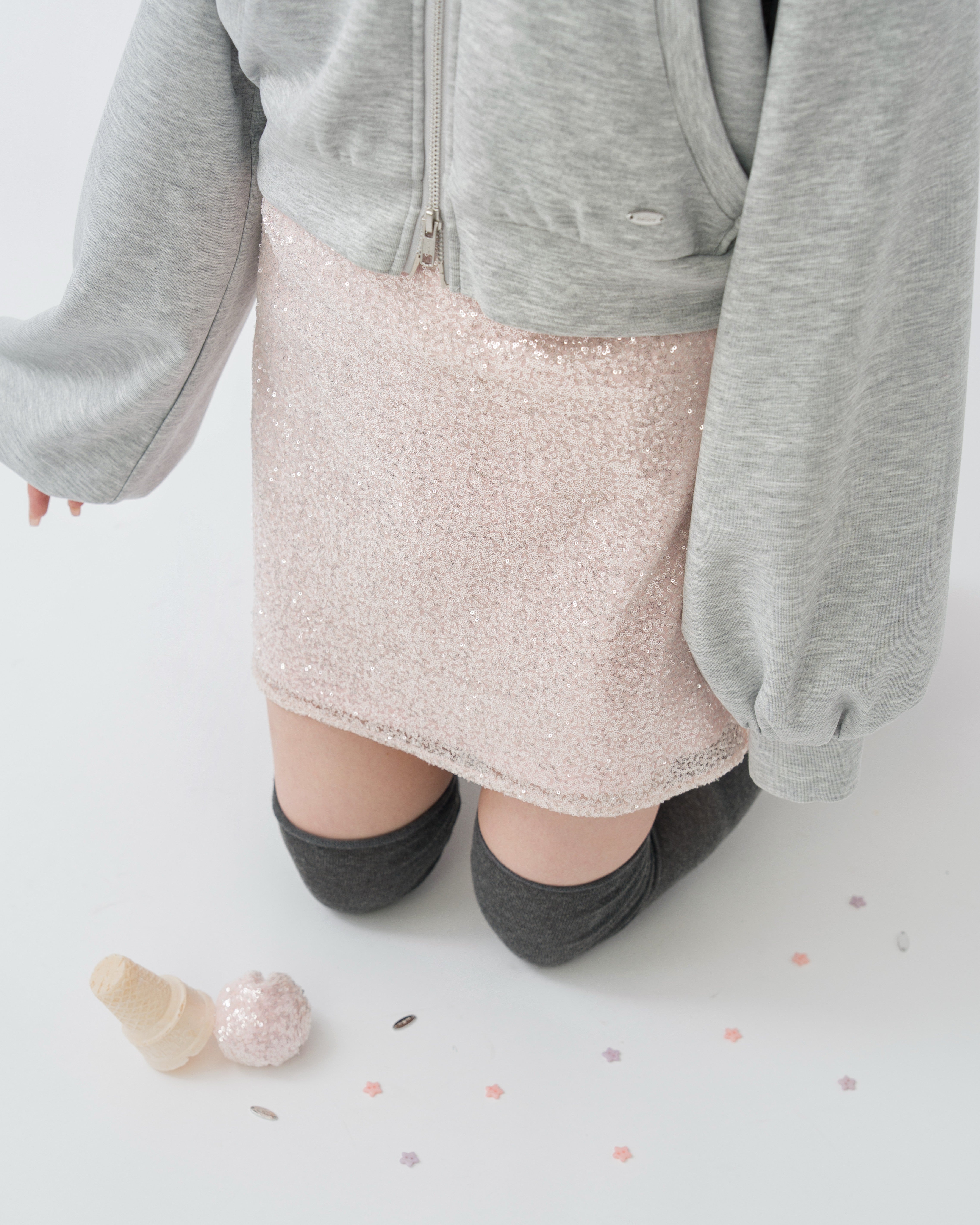 スパンコールミニスカート