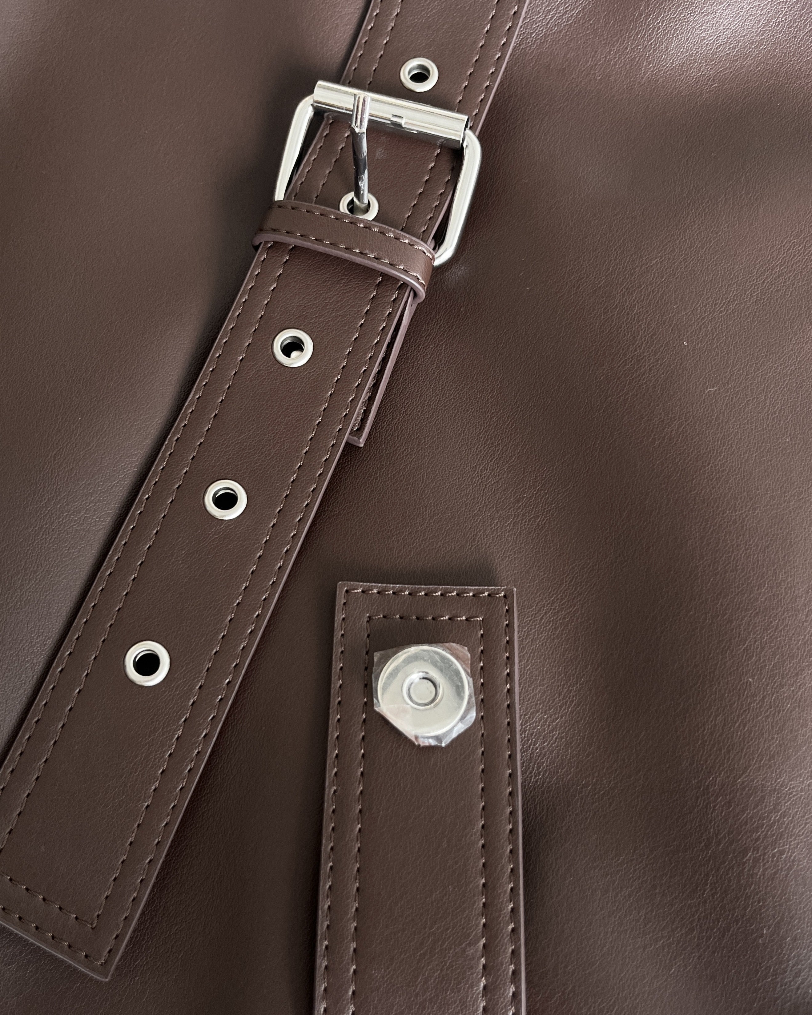 A4 belt synthetic leather bag