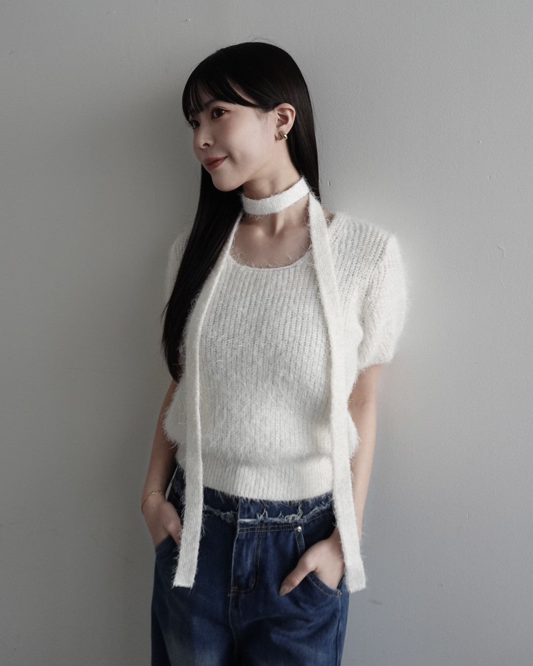 model:162cm/ホワイト