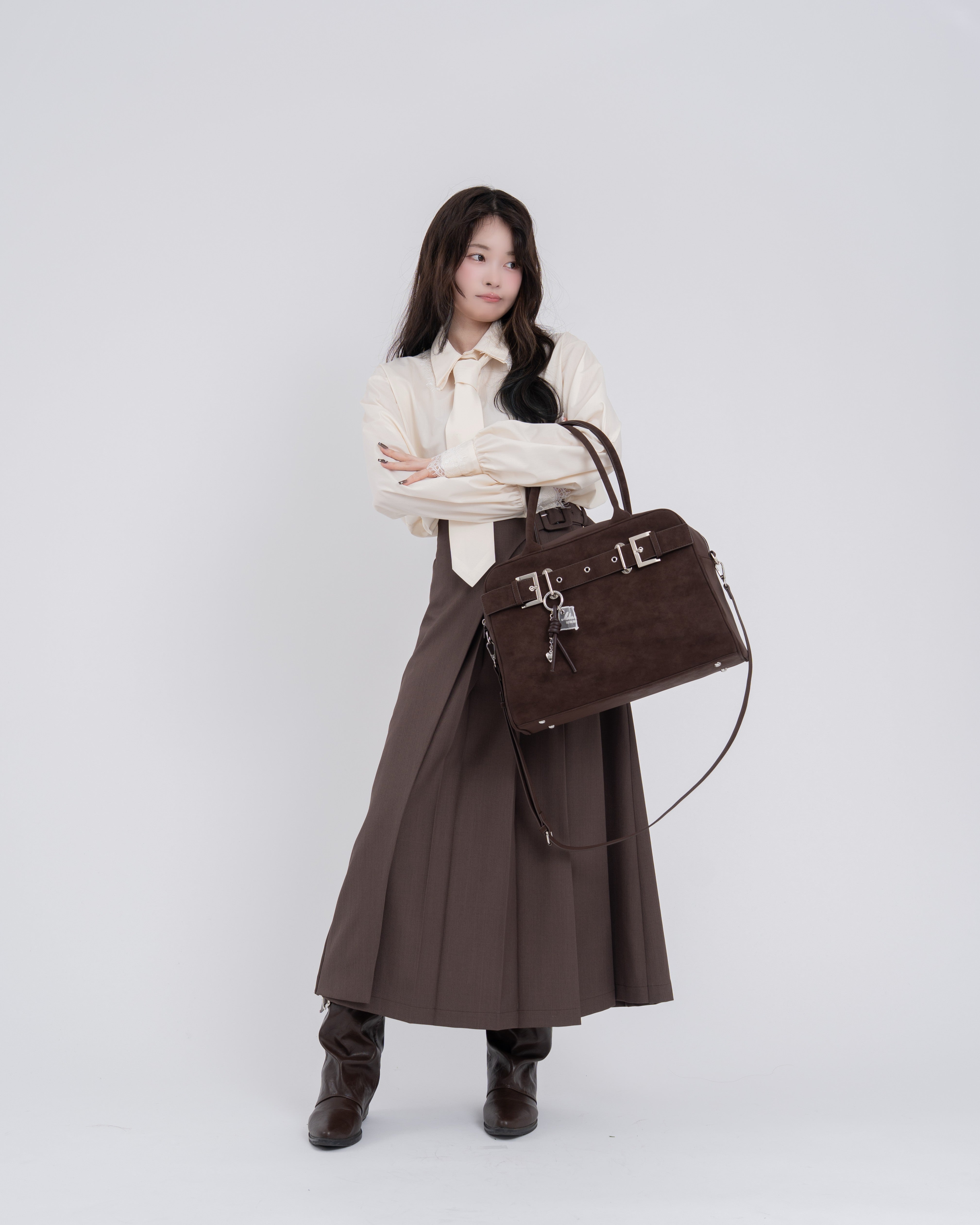 【予約】ネクタイセットレースドッキングシャツ