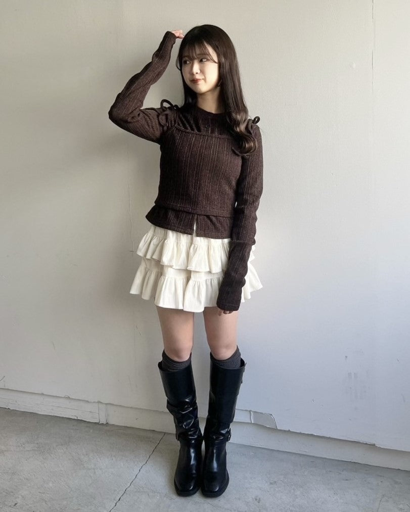 model:154cm/ブラウン