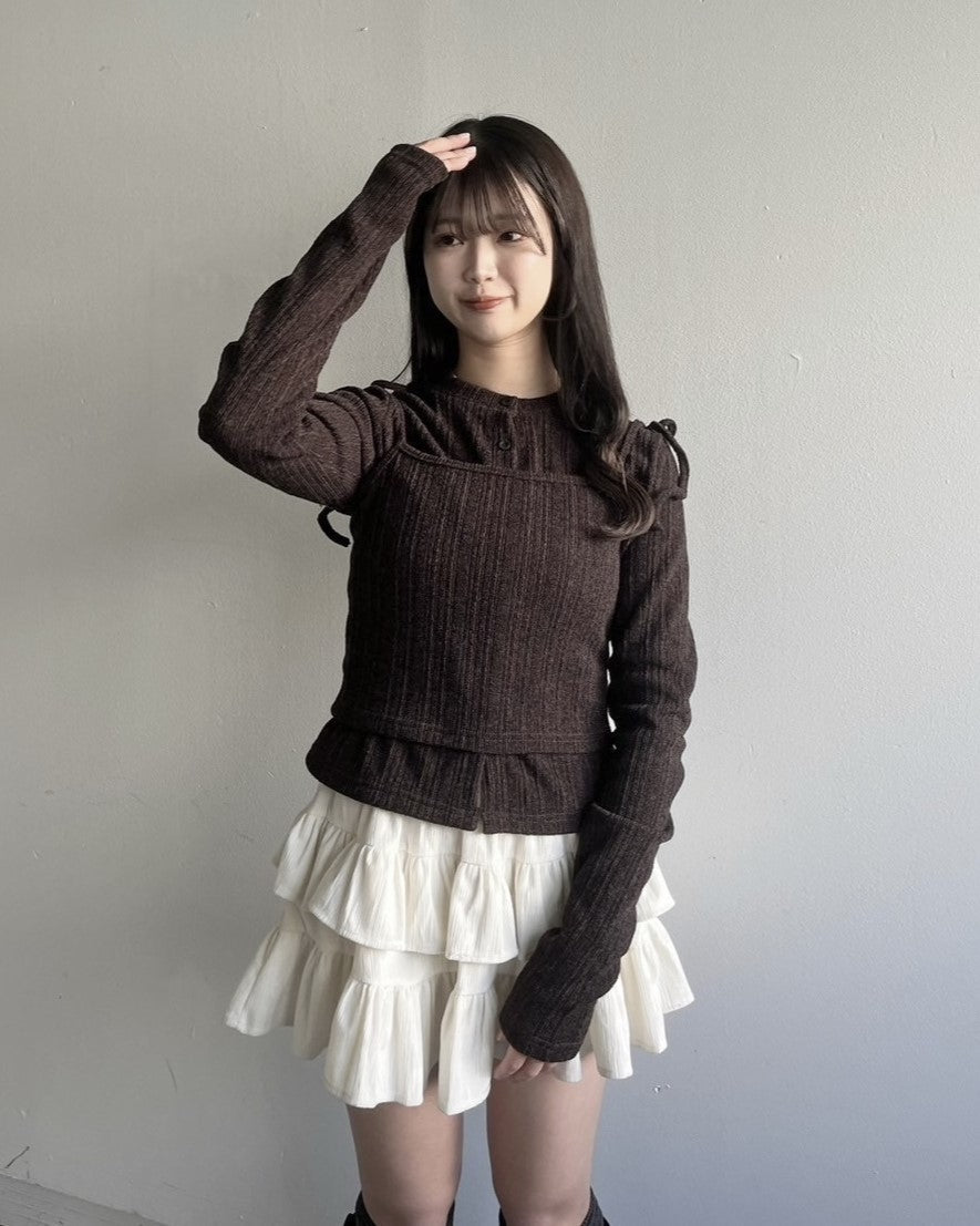 model:154cm/ブラウン