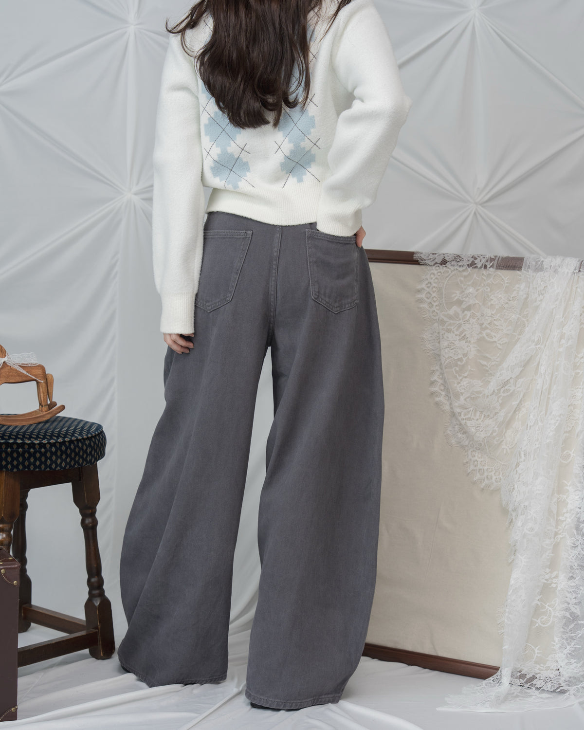 ナポレオンバレルレッグデニムパンツ