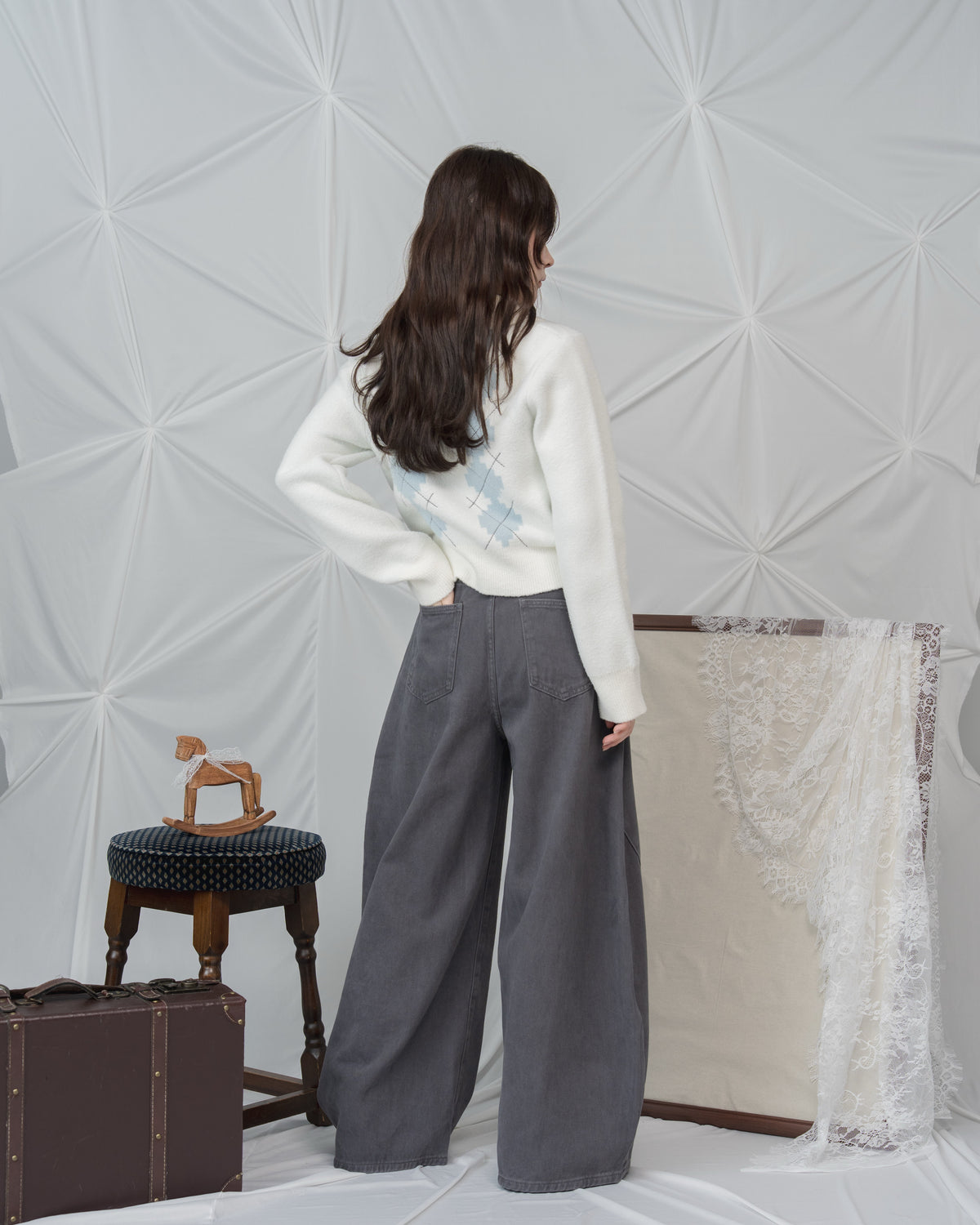 ナポレオンバレルレッグデニムパンツ