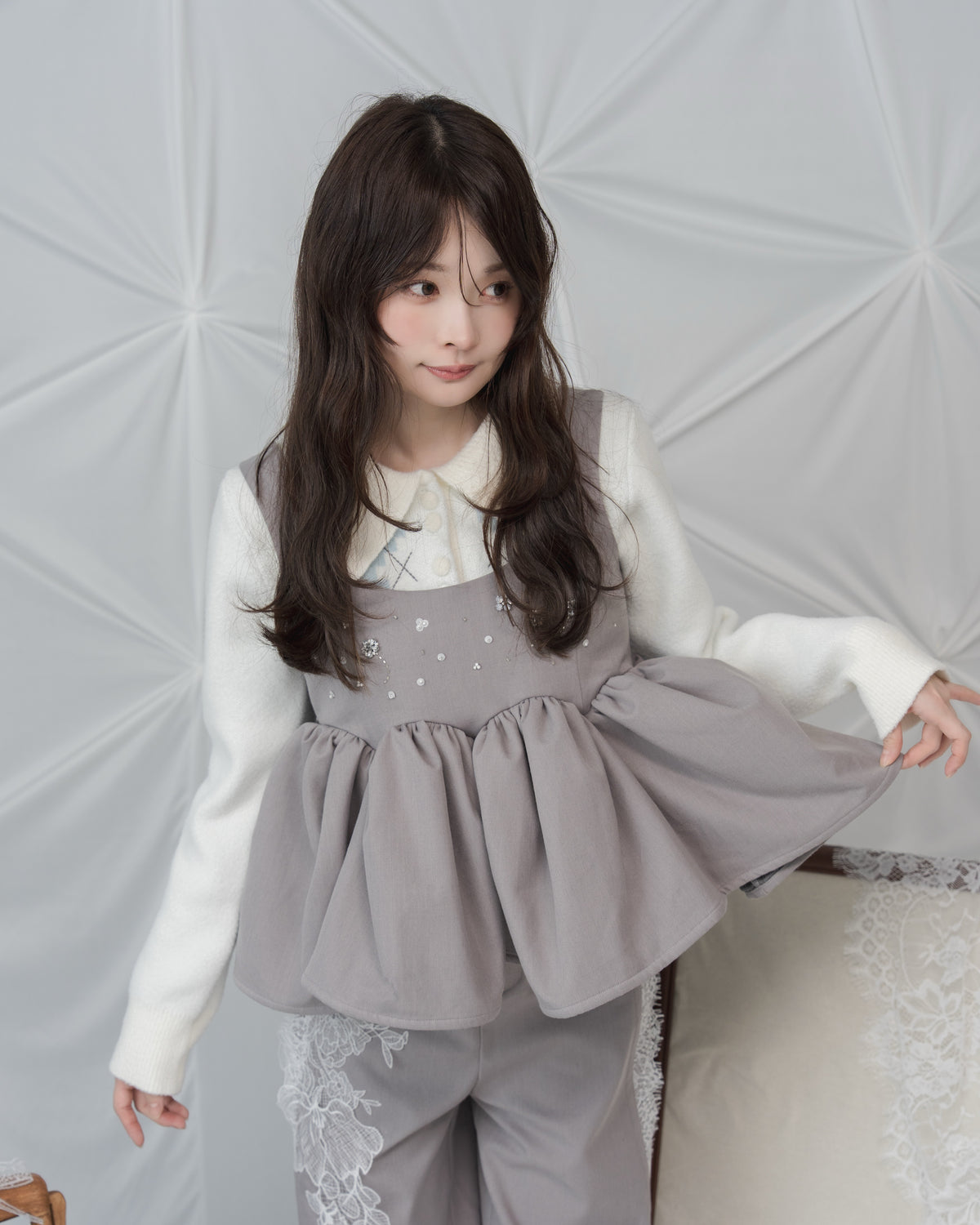 アーガイルパターンニット