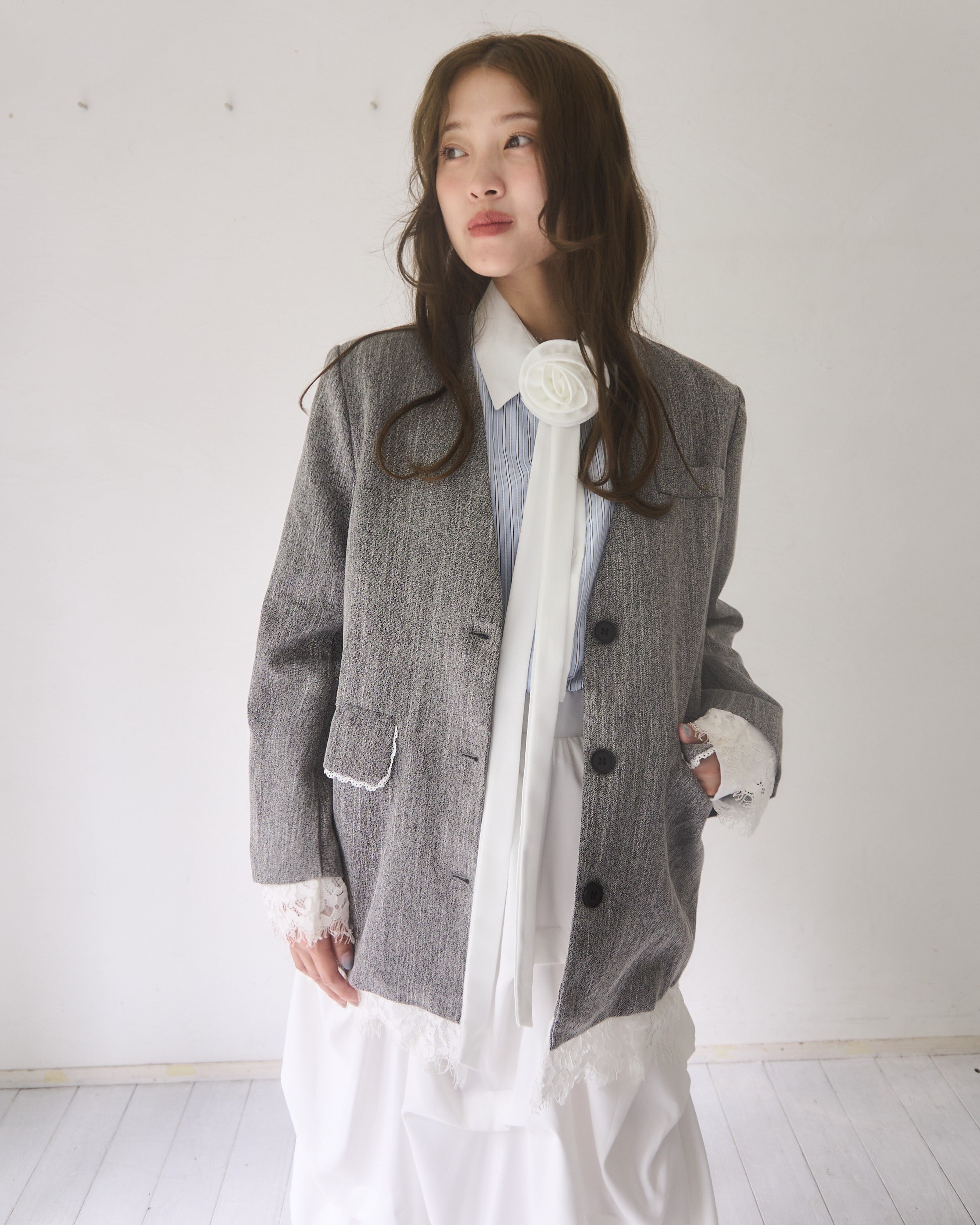 条纹杆衬衫