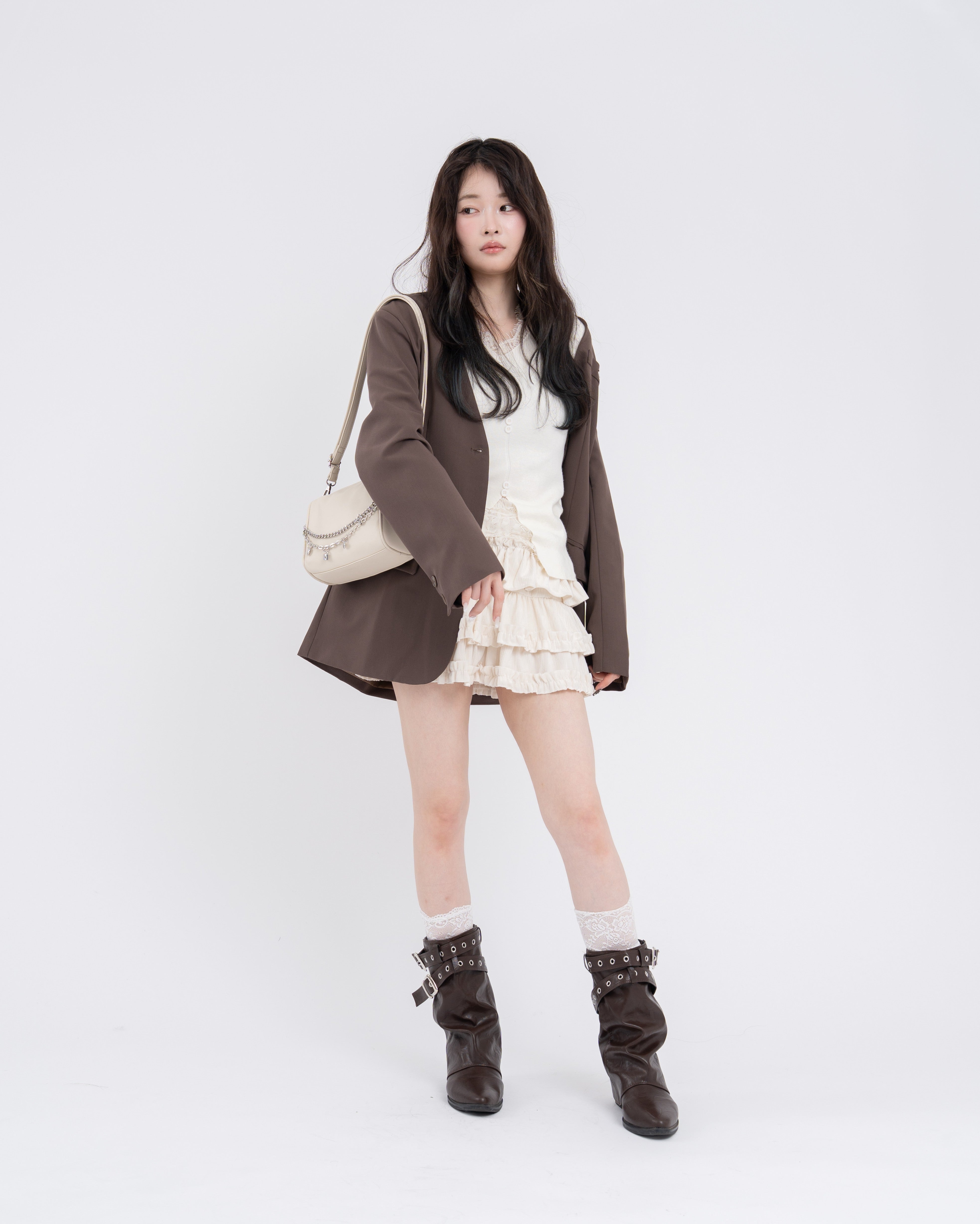 ブルーミングフリルミニスカート