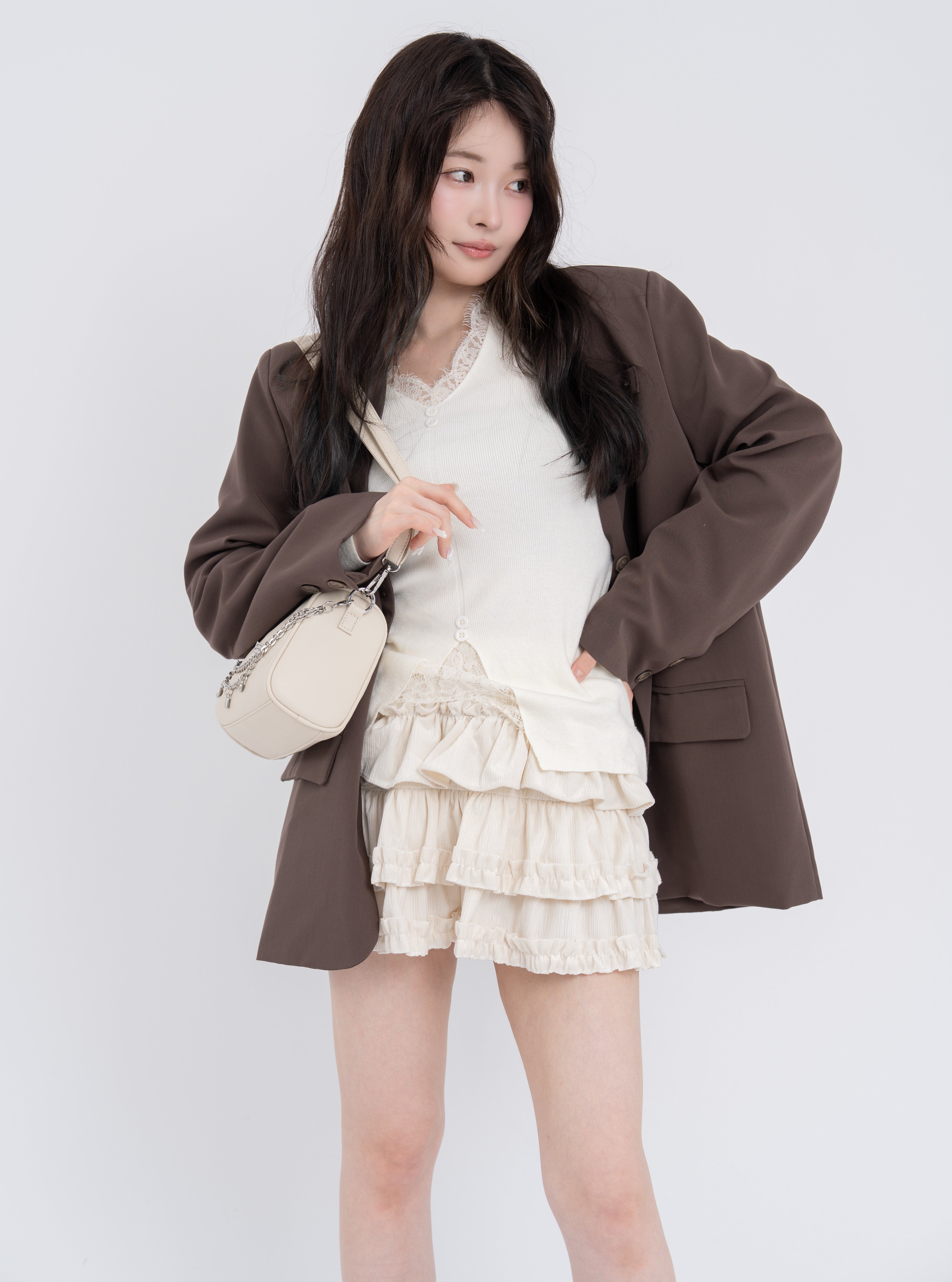 ブルーミングフリルミニスカート