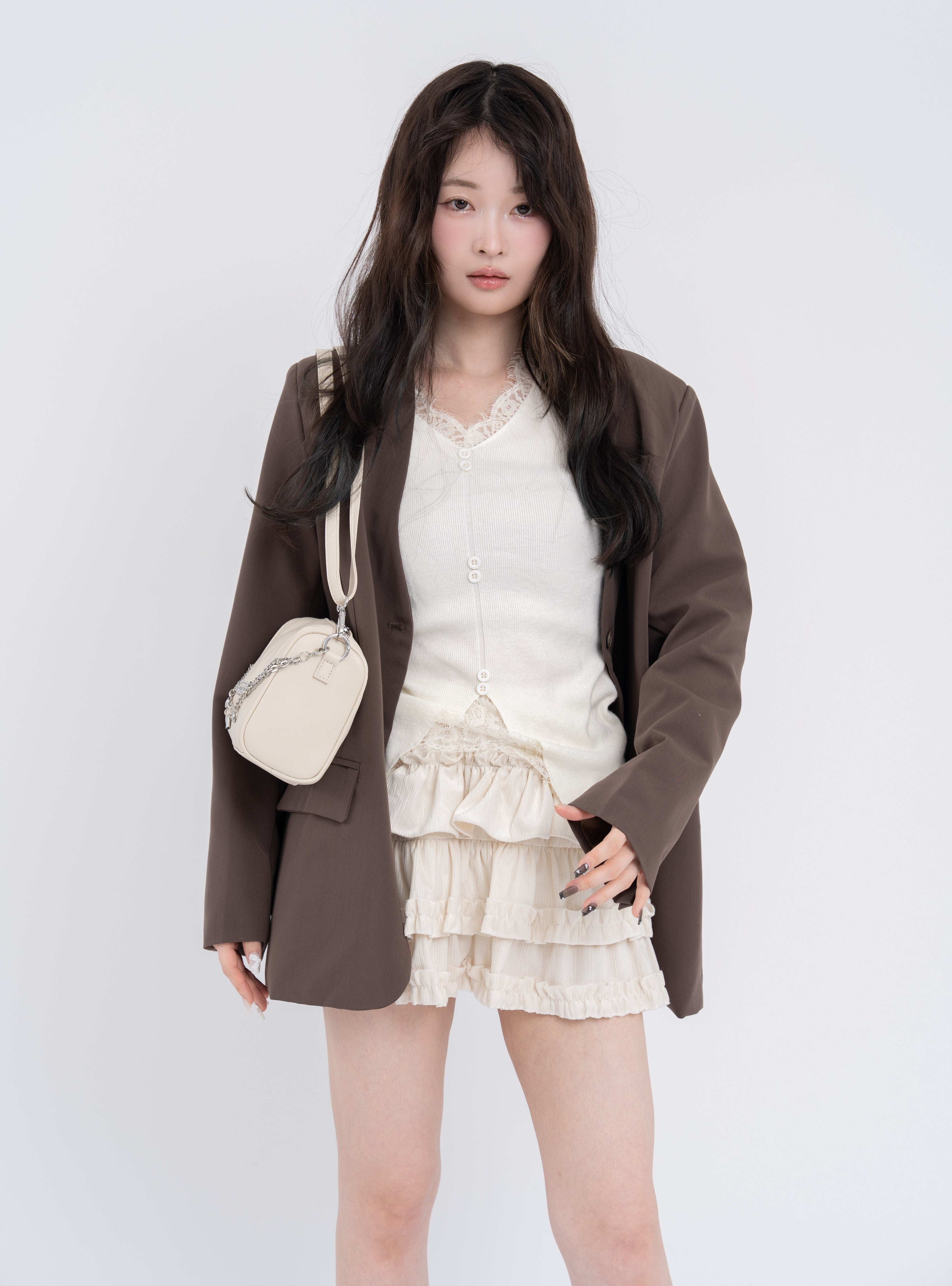 ブルーミングフリルミニスカート