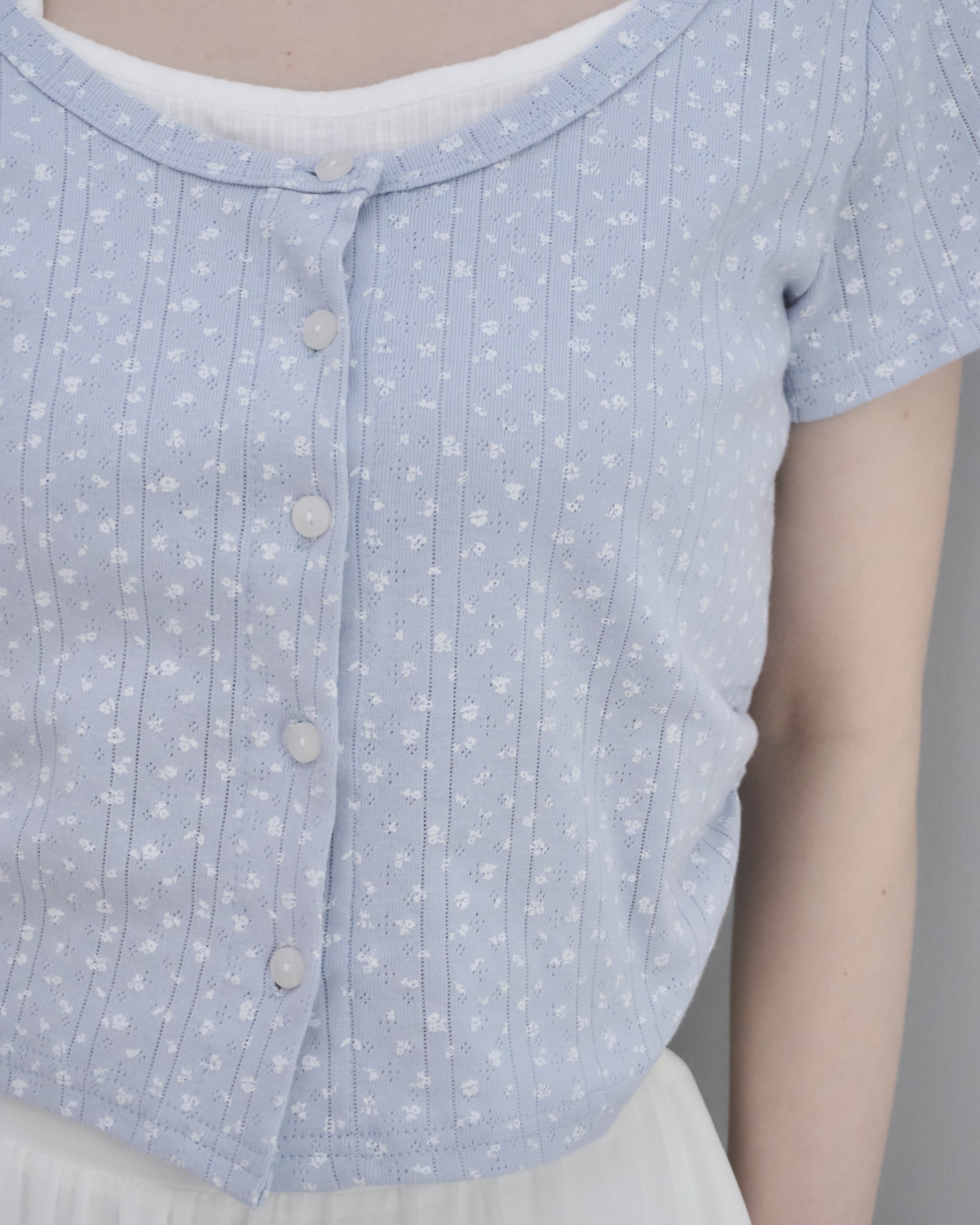 Docking Flower Ropped T-shirt