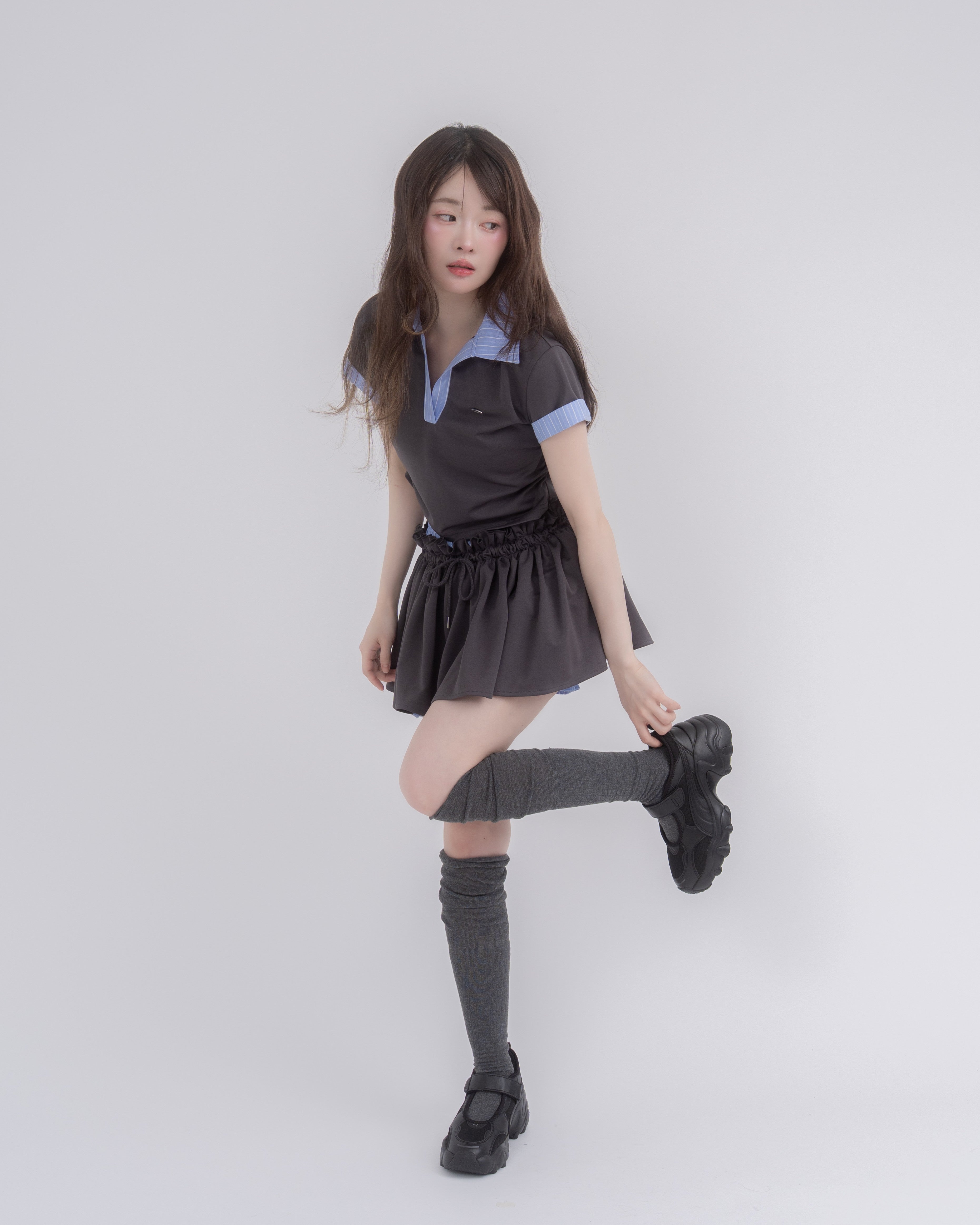 【予約】ダブルウエストスカート&ポロセットアップ