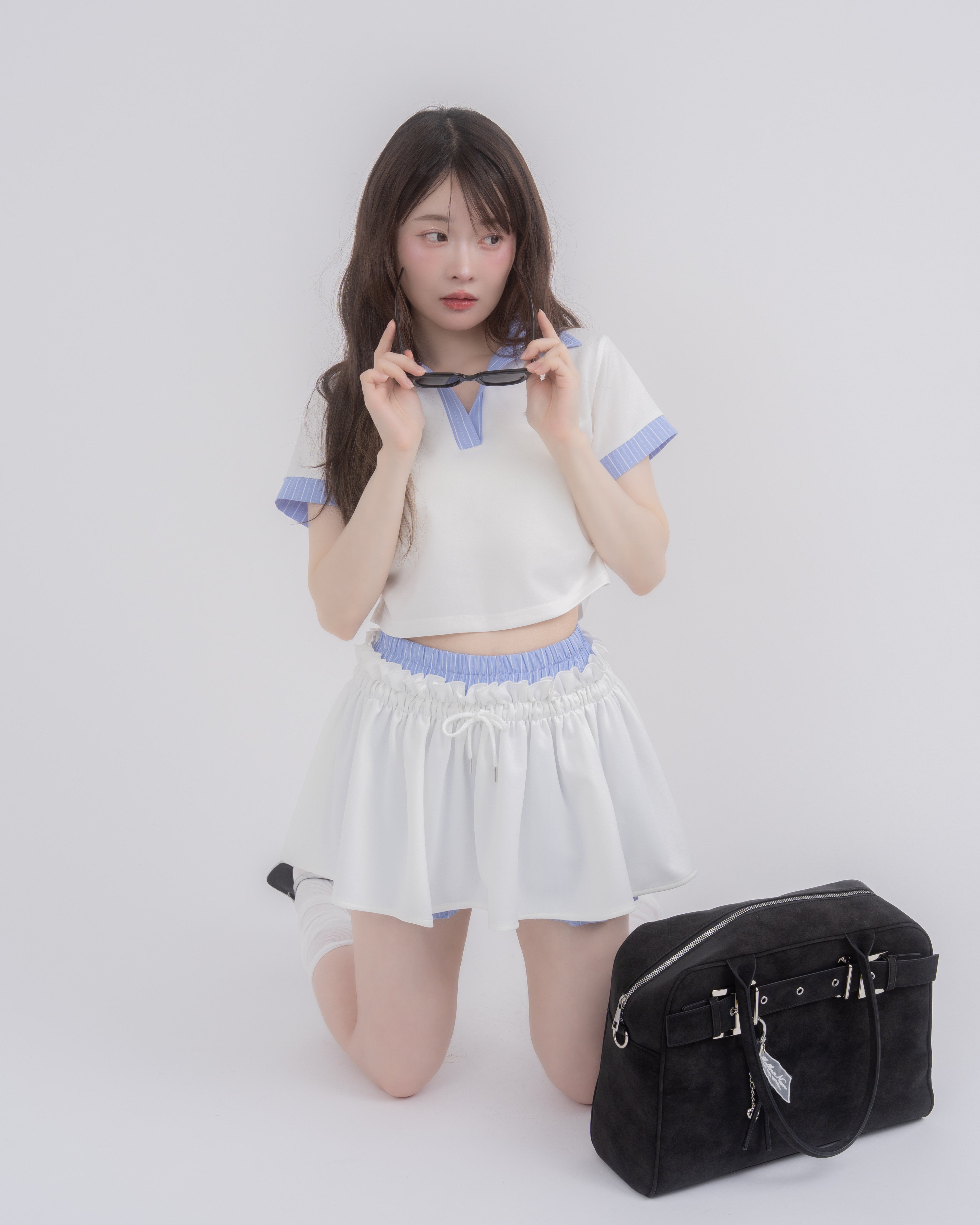 【予約】ダブルウエストスカート&ポロセットアップ