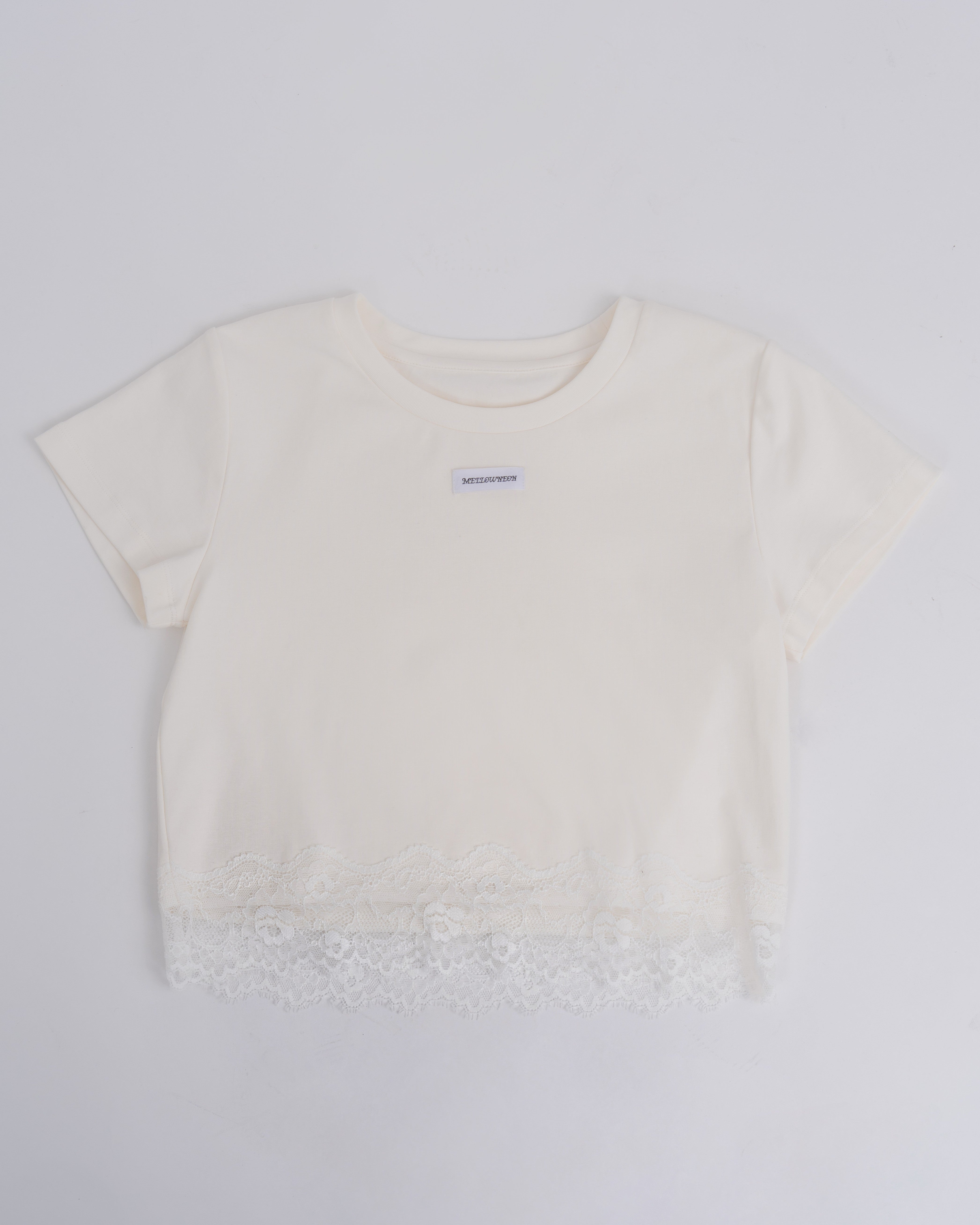 レースヘムＴシャツ