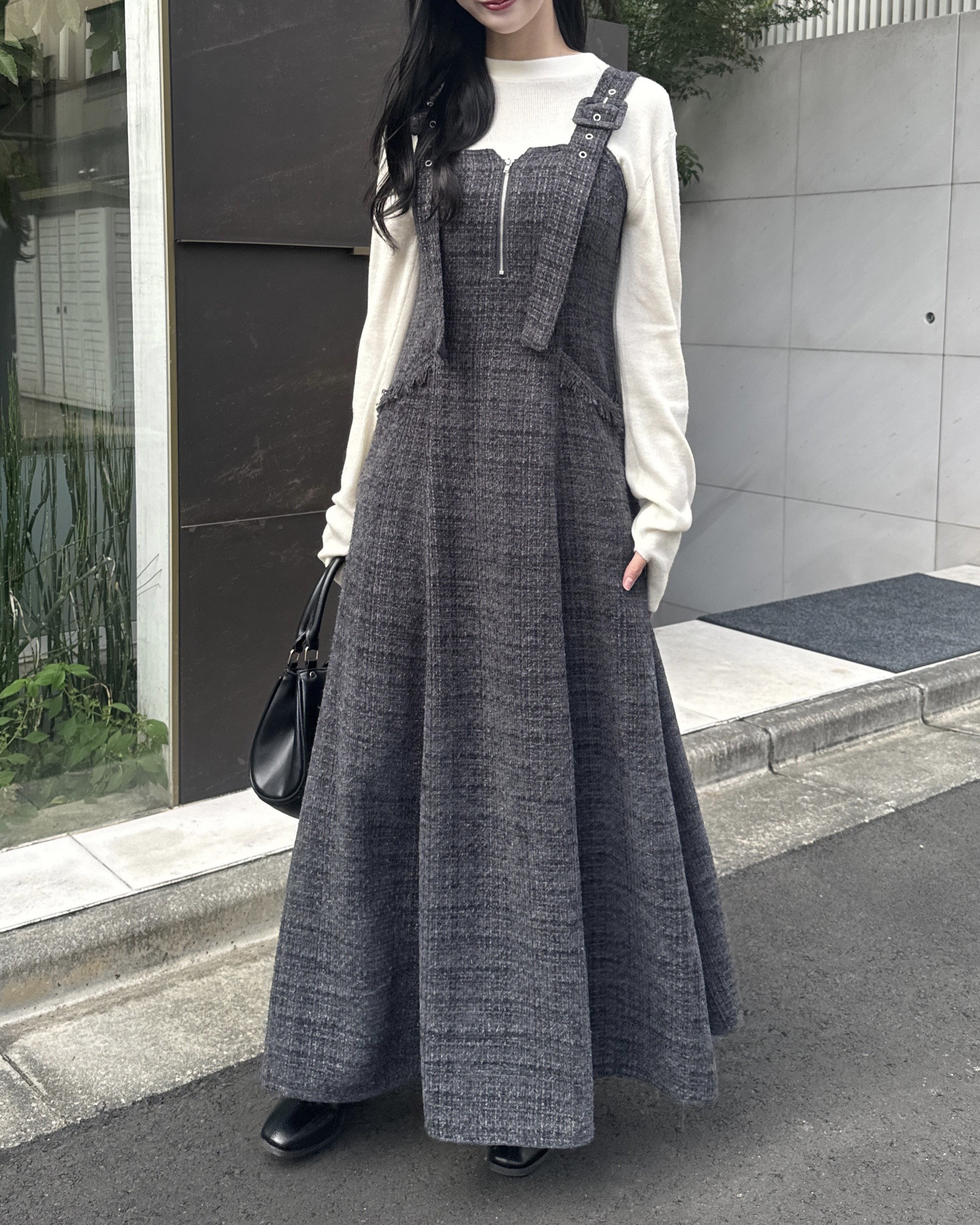 model:162cm/チャコールグレーM(1)