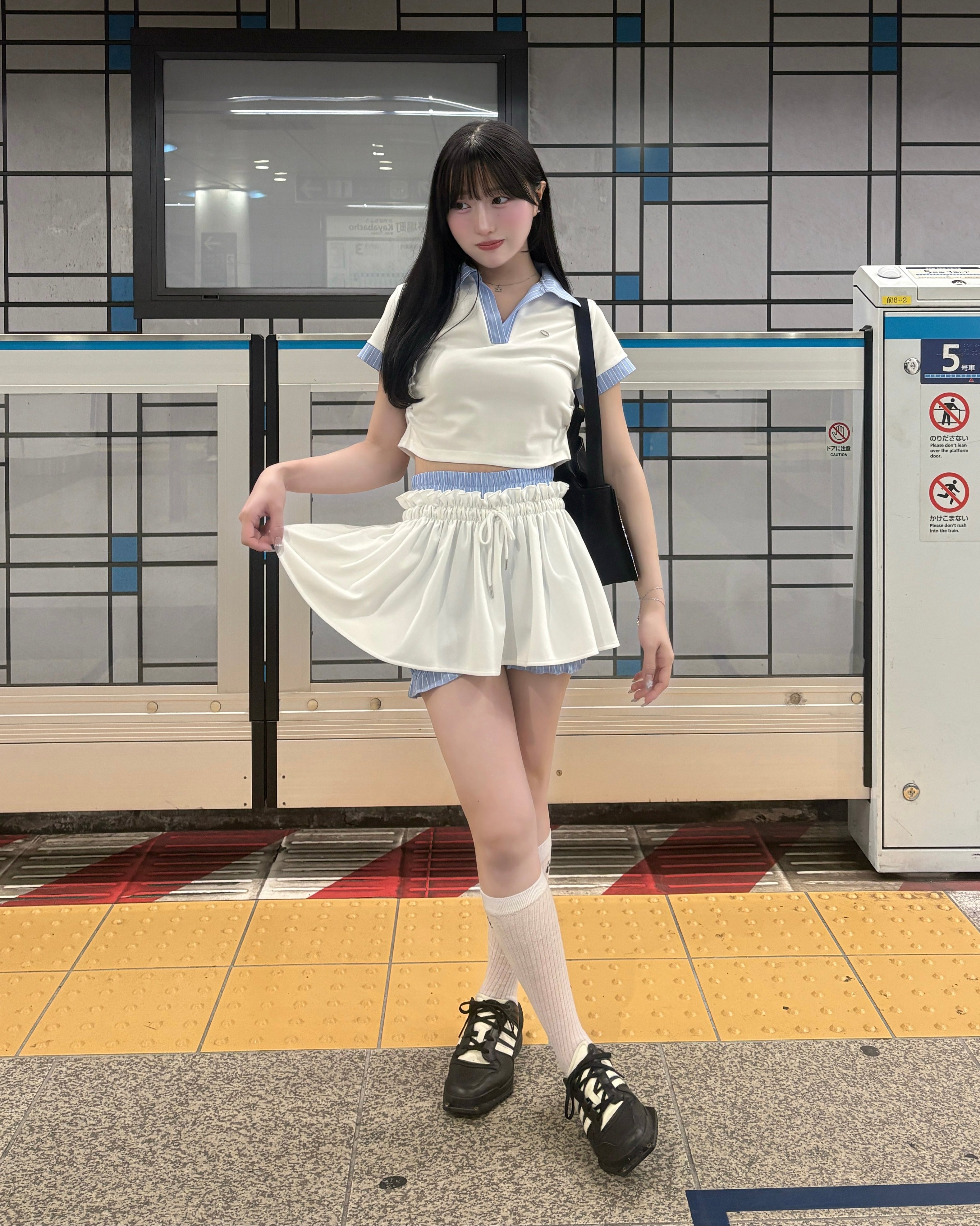 【予約】ダブルウエストスカート&ポロセットアップ