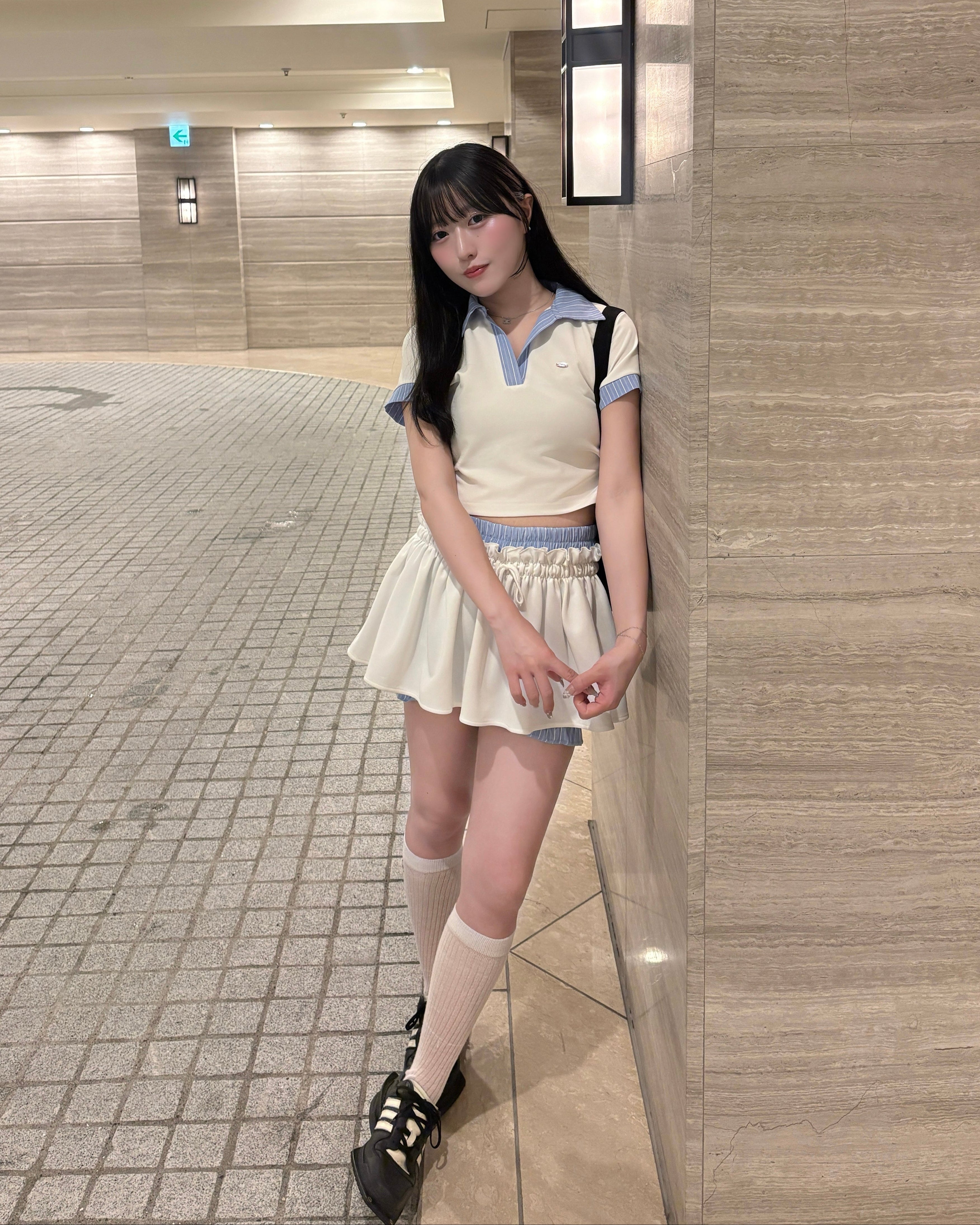 【予約】ダブルウエストスカート&ポロセットアップ