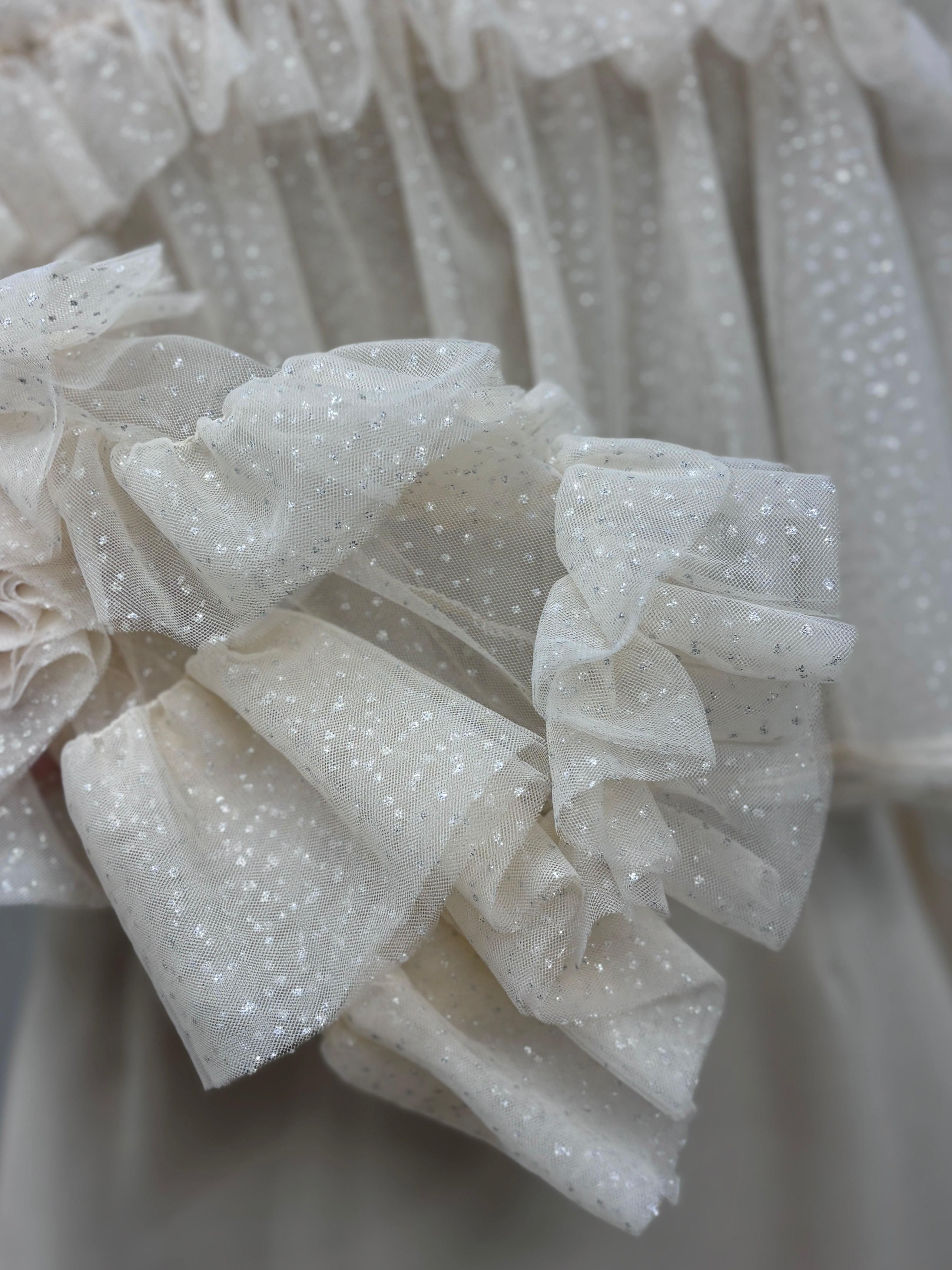 フリルラメチュールオケージョンワンピース