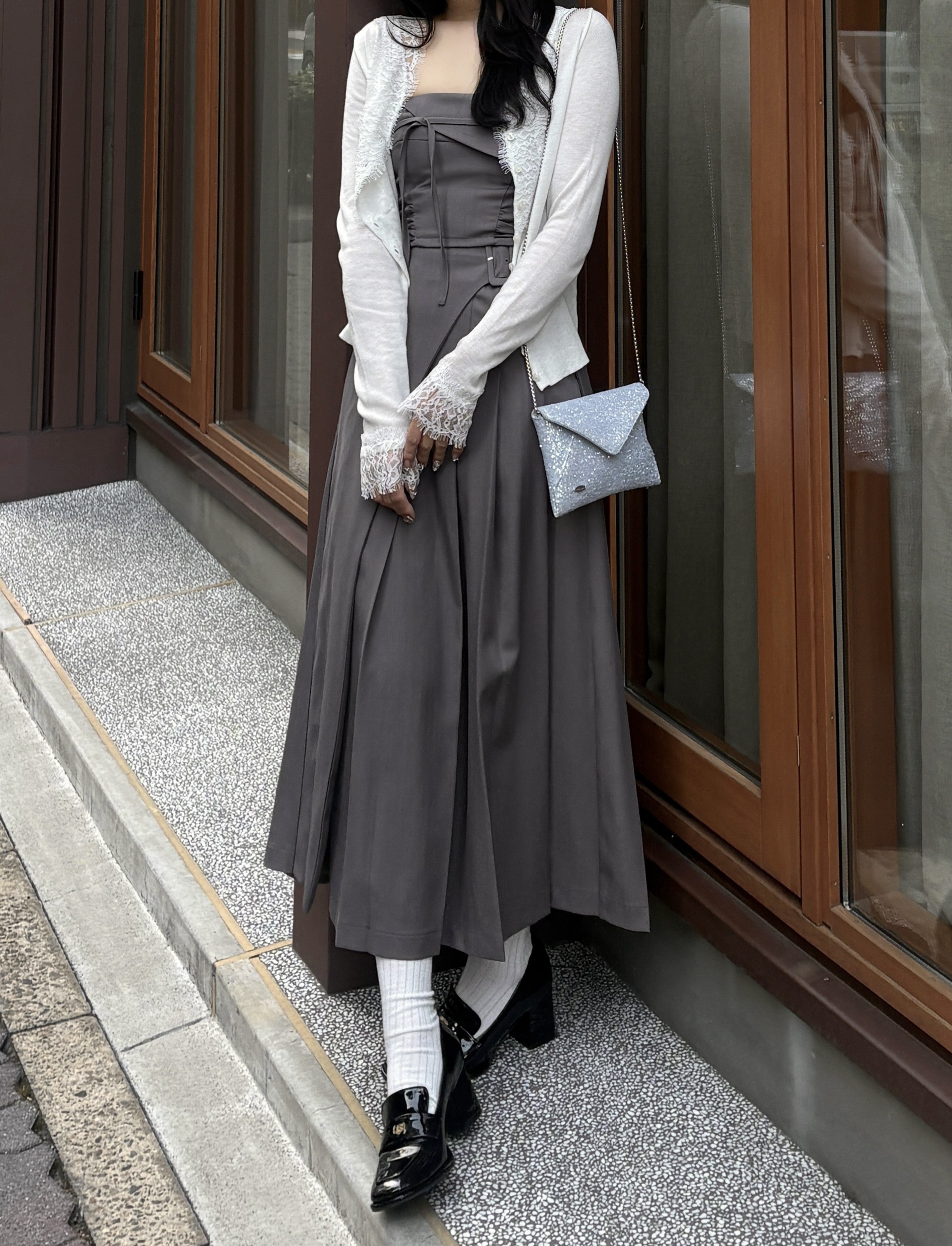 2wayスパンコールレターミニバッグ