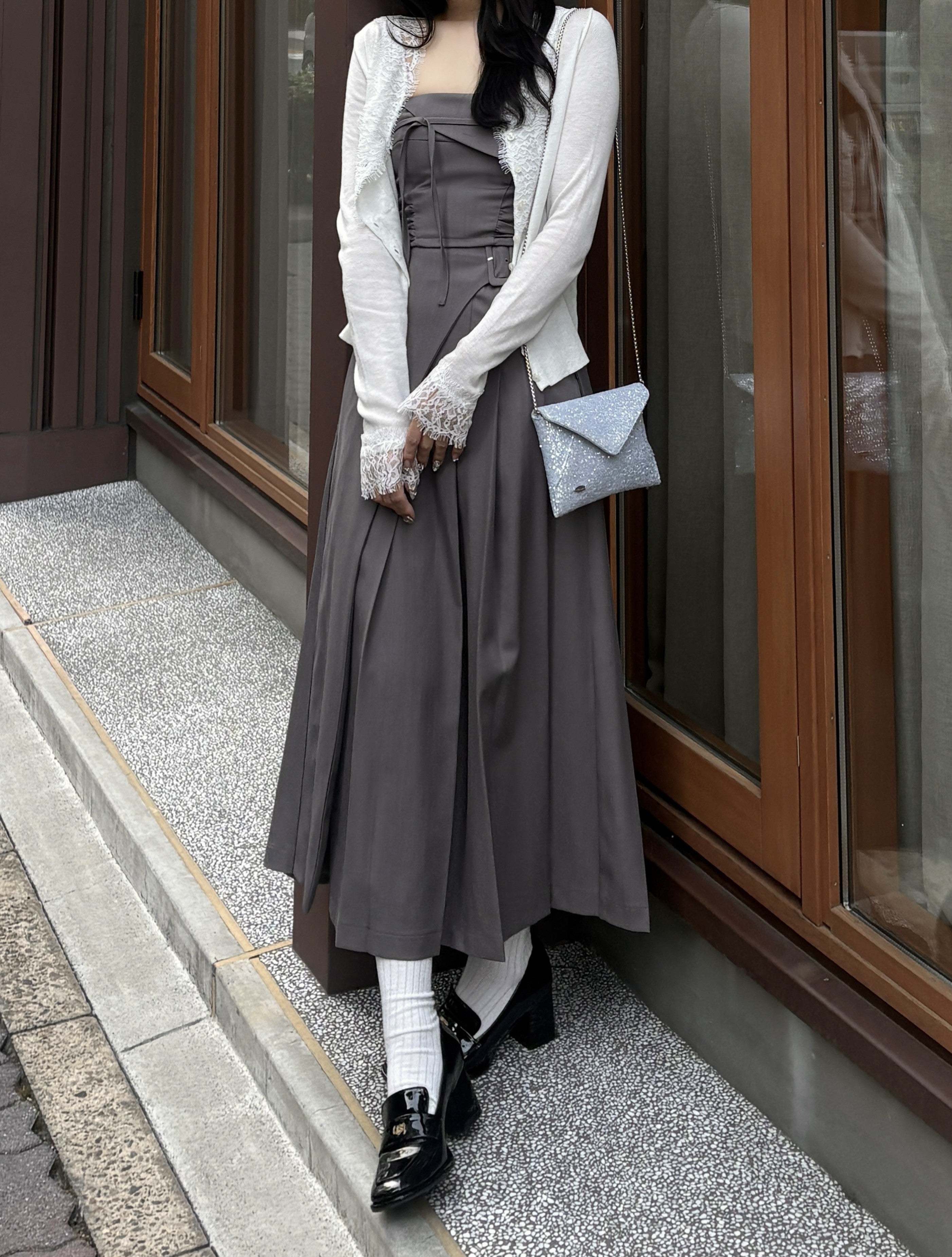 ビスチェプリーツスカートセットアップ