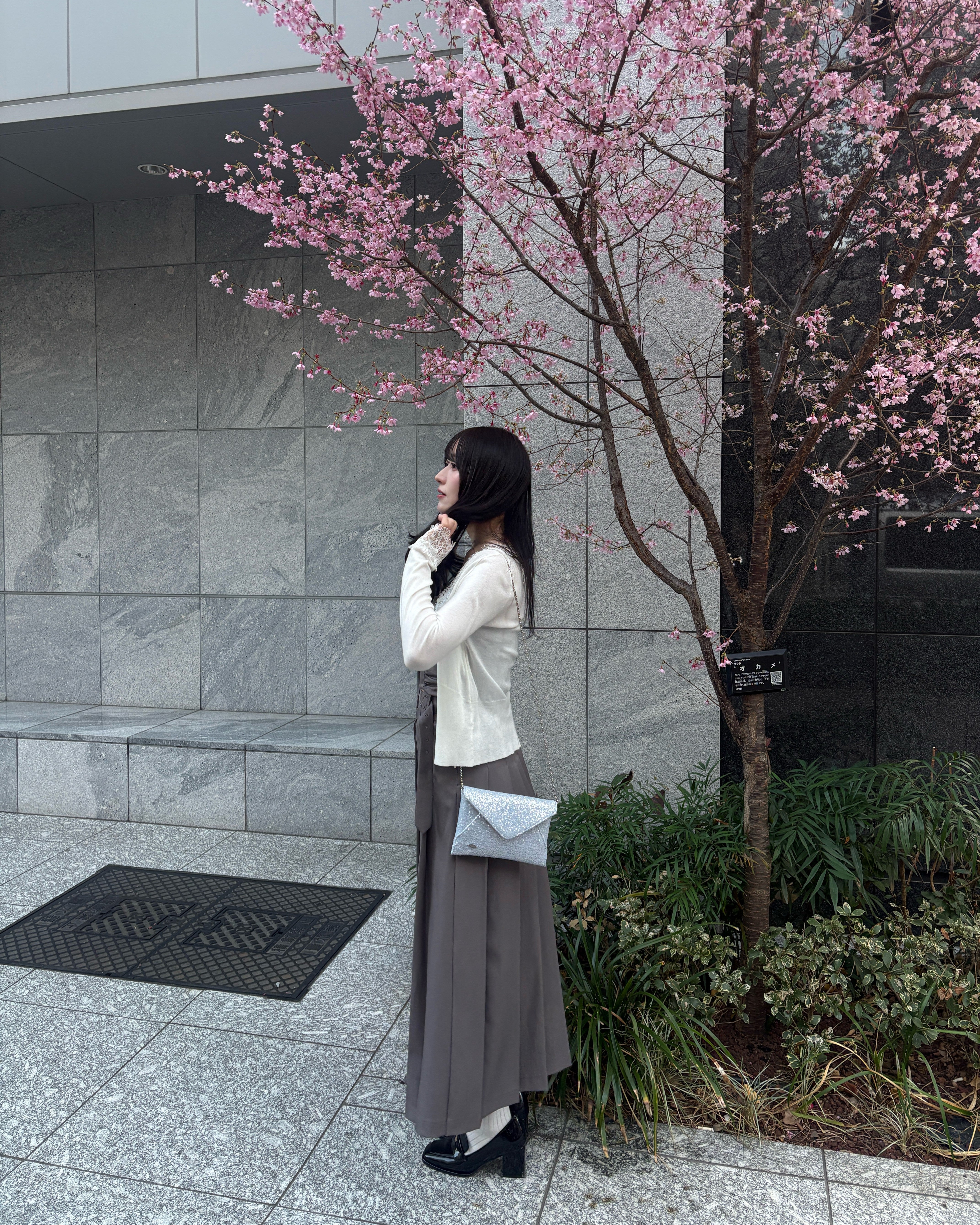 2wayスパンコールレターミニバッグ