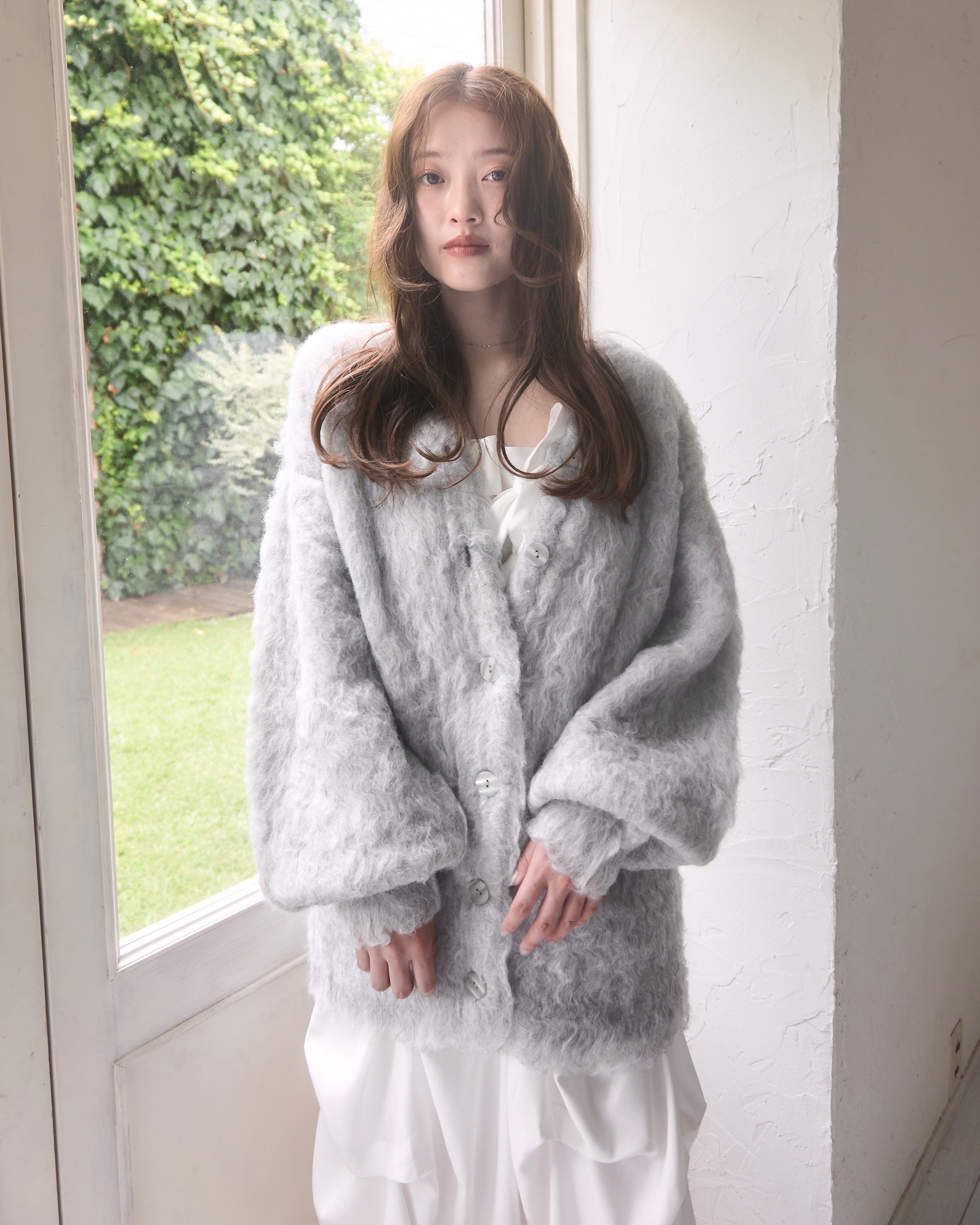 シャギーニットロングカーディガン｜MELLOWNEON (メロウネオン) 公式サイト