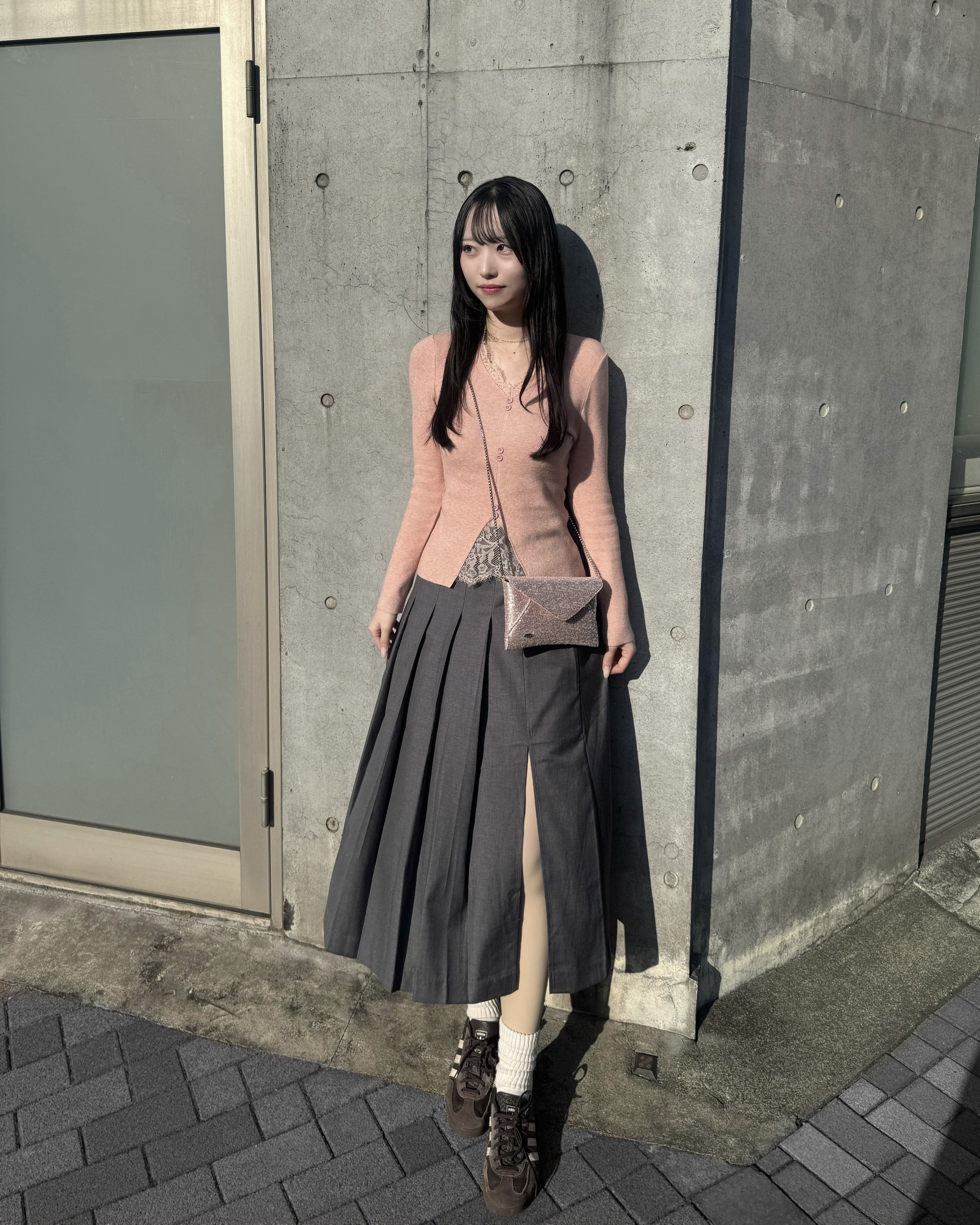 2wayスパンコールレターミニバッグ