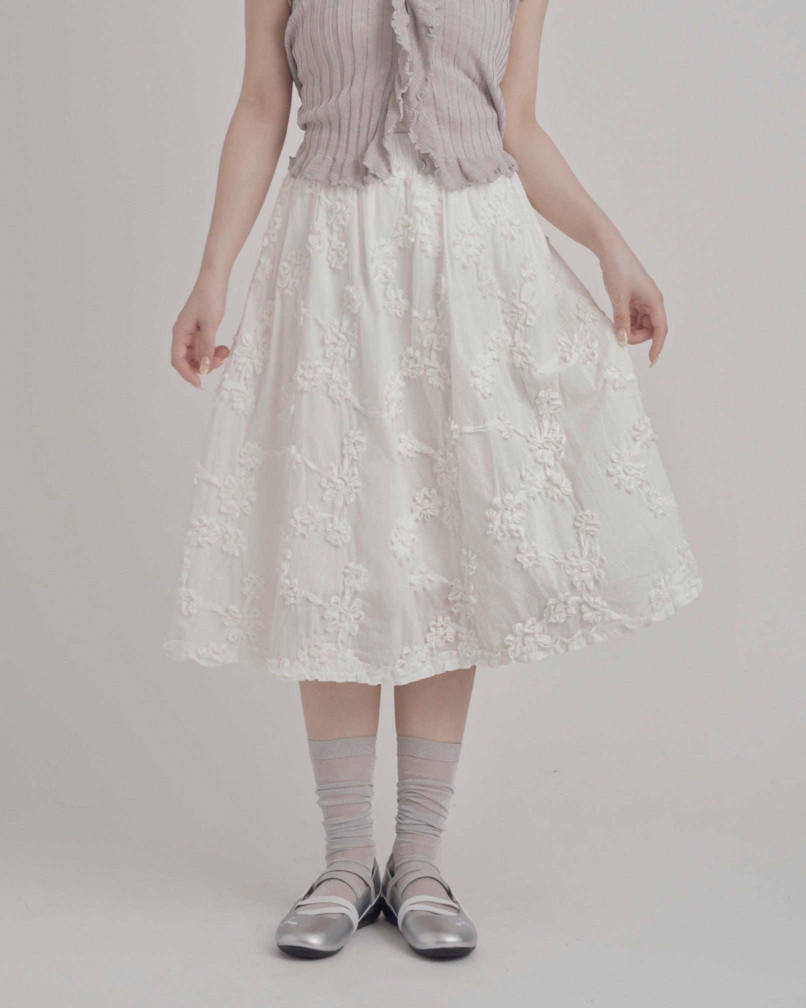 2way立体フラワースカート