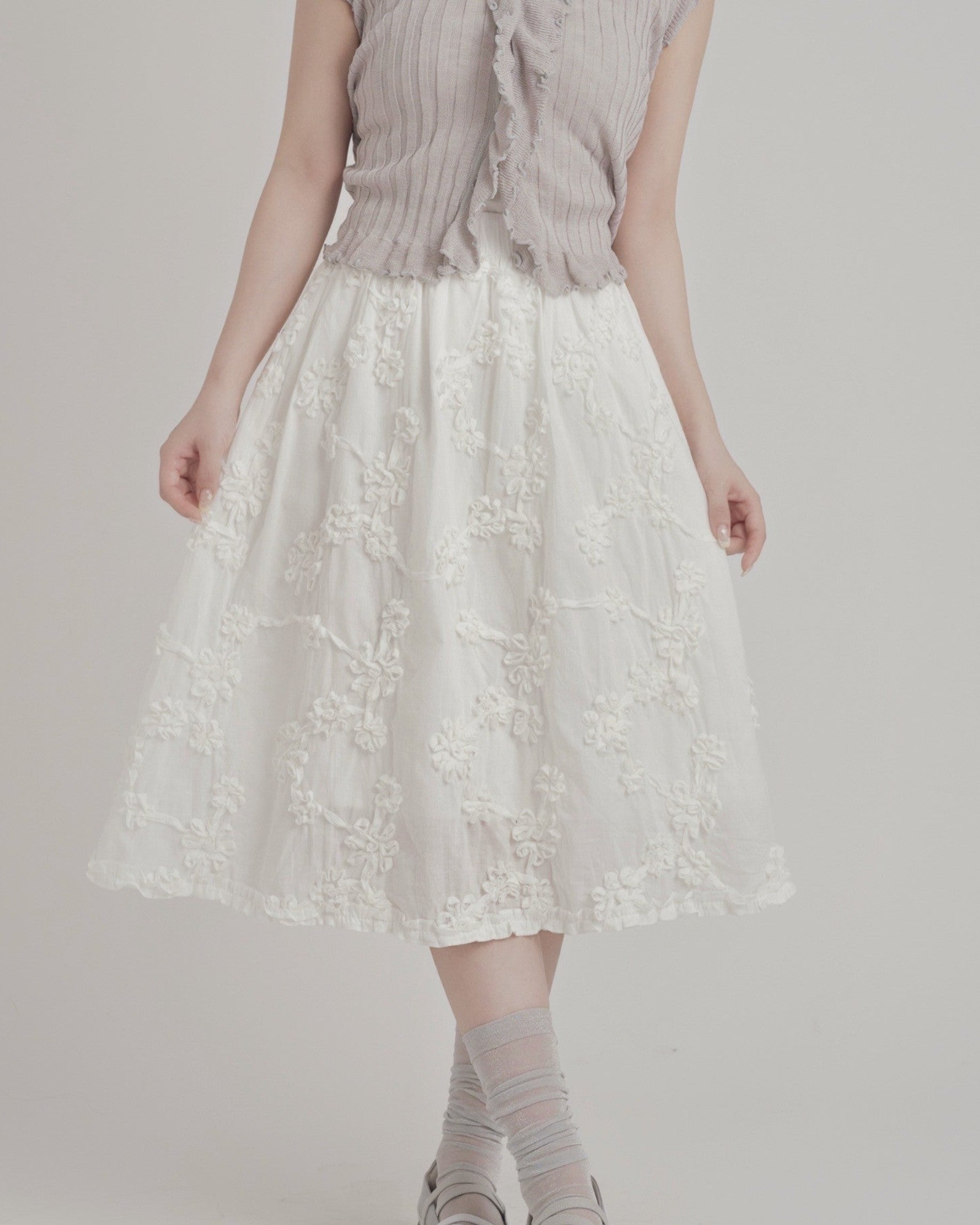 2way立体フラワースカート