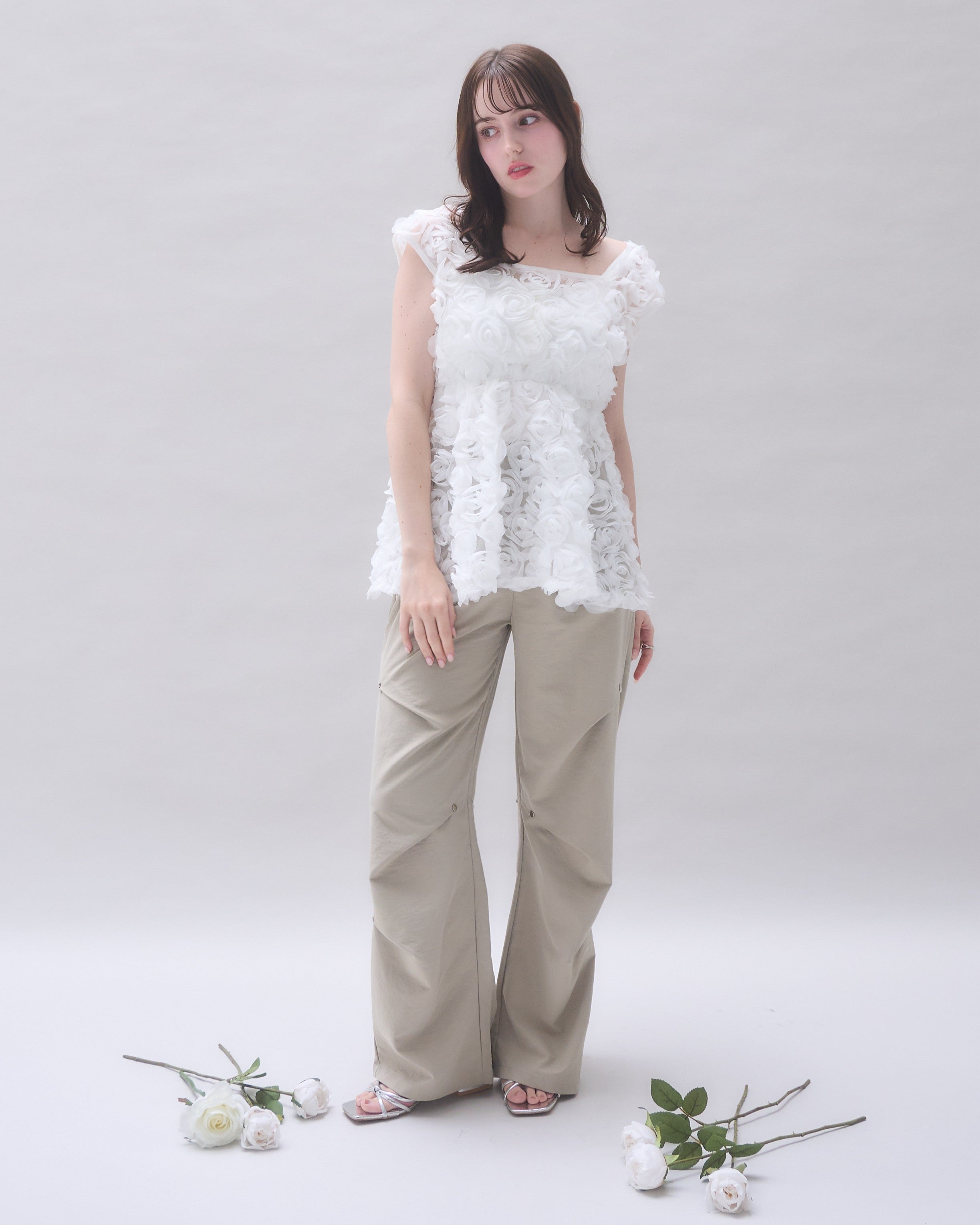 model:160cm/オフホワイト