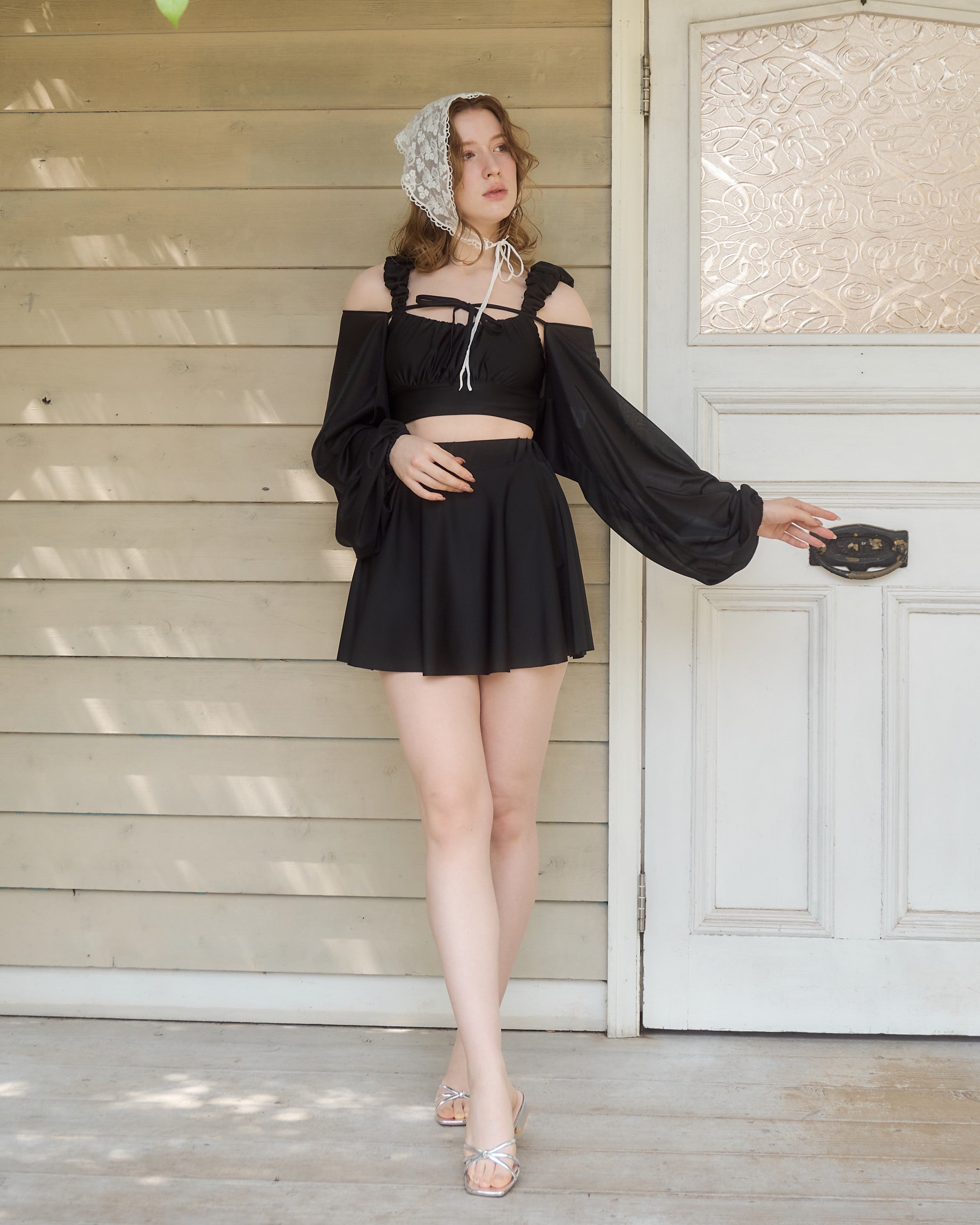 Bolero Set Gathered Swimwear