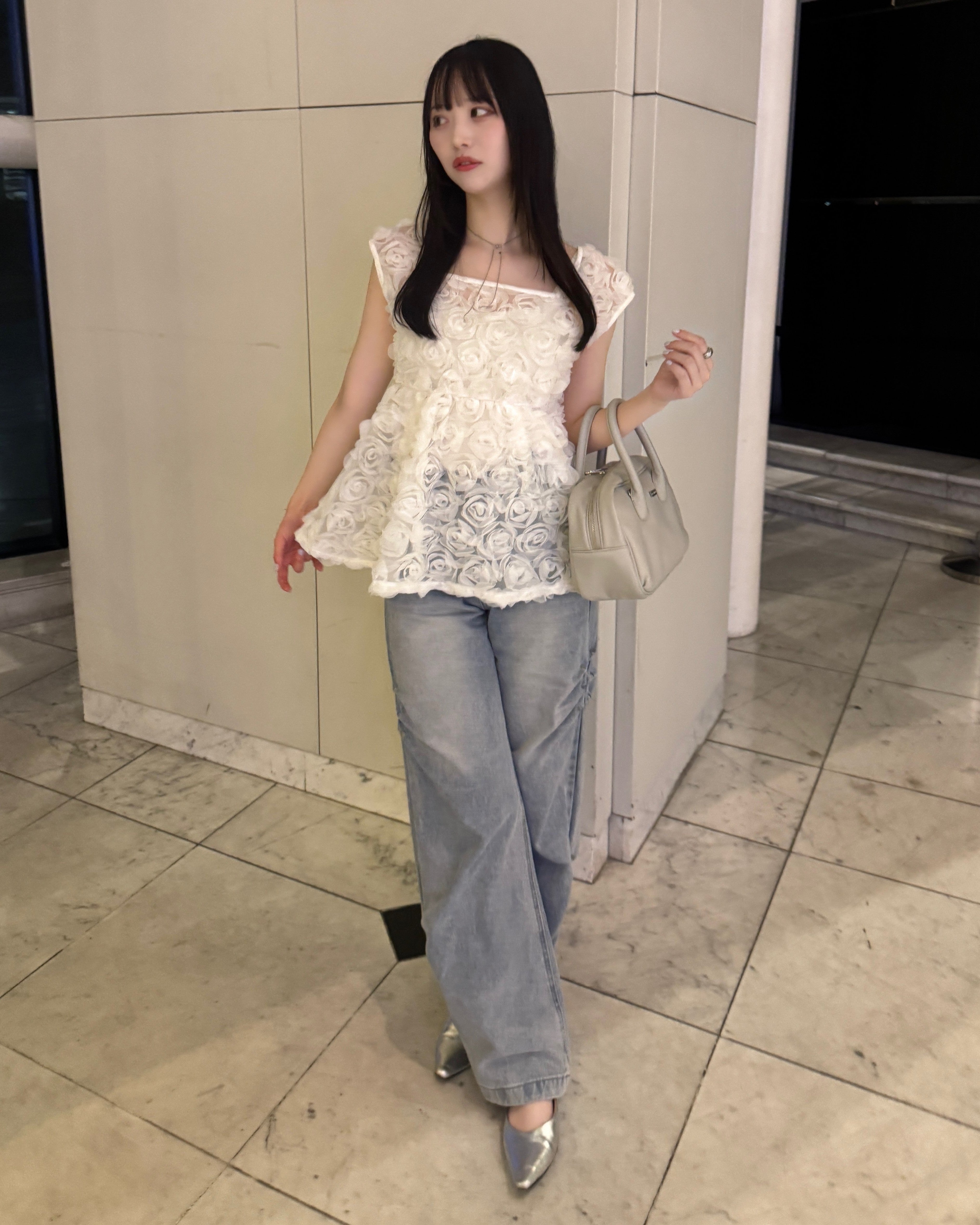 model:162cm/オフホワイト