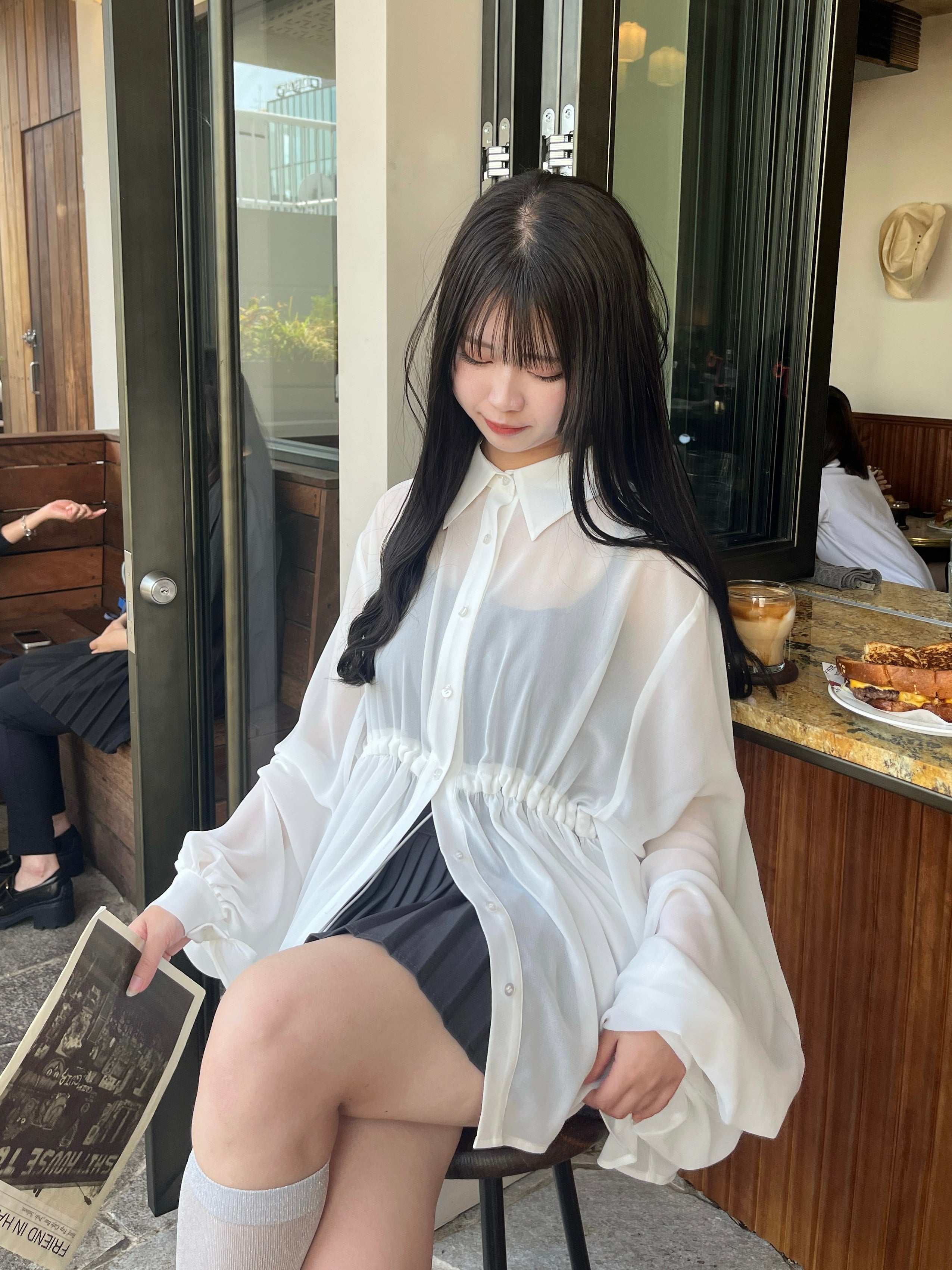 model:154cm/アイボリー