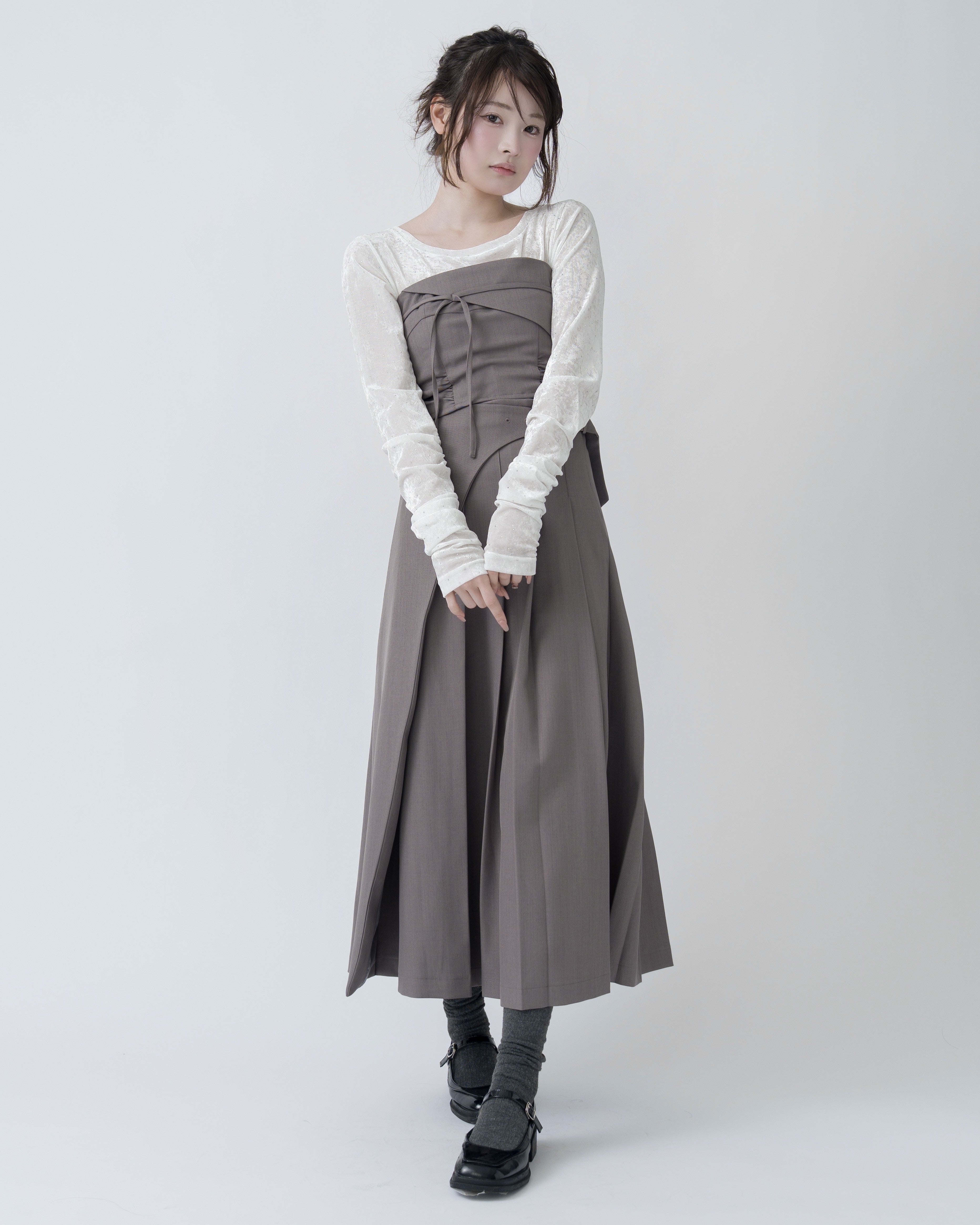 ビスチェプリーツスカートセットアップ