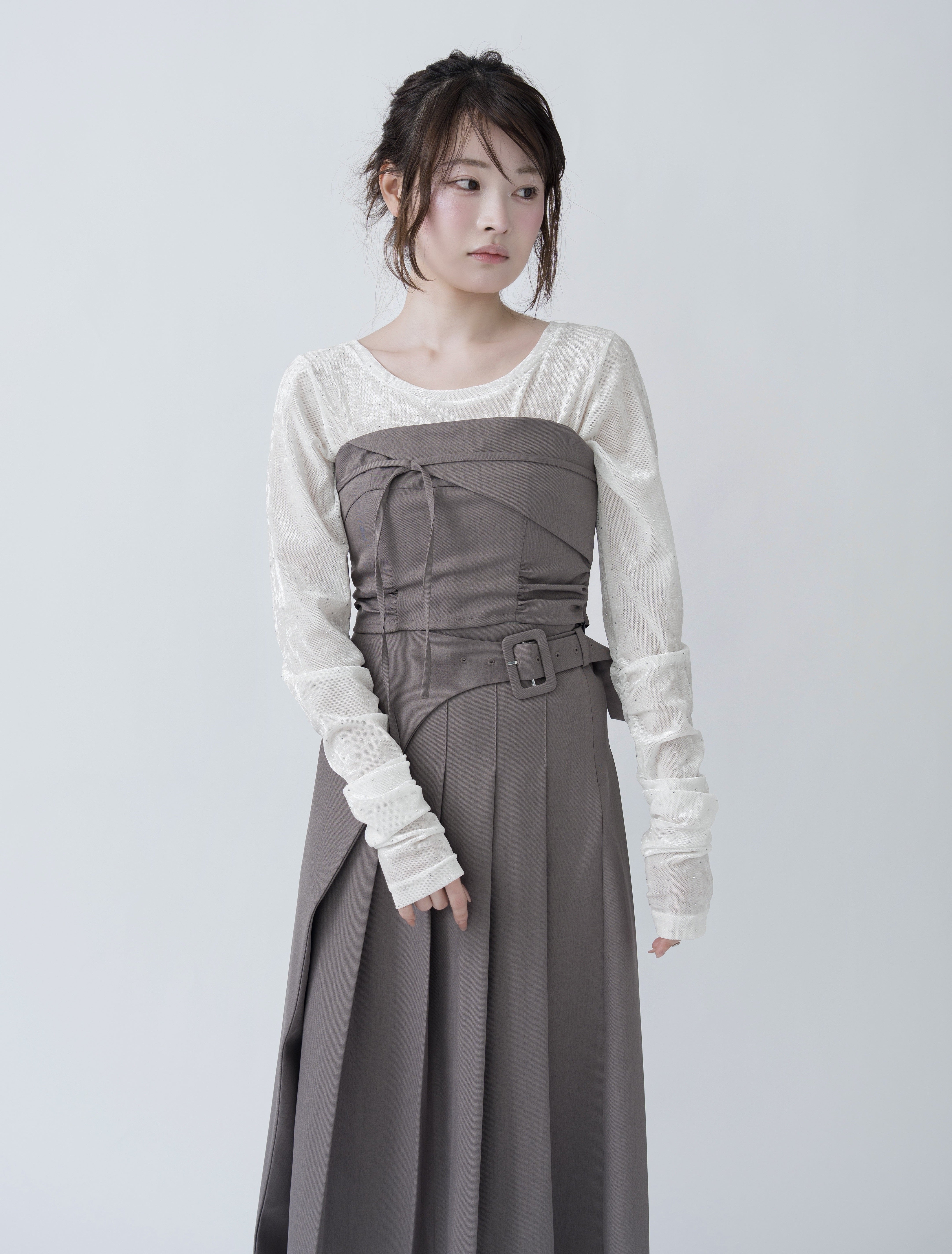 ビスチェプリーツスカートセットアップ