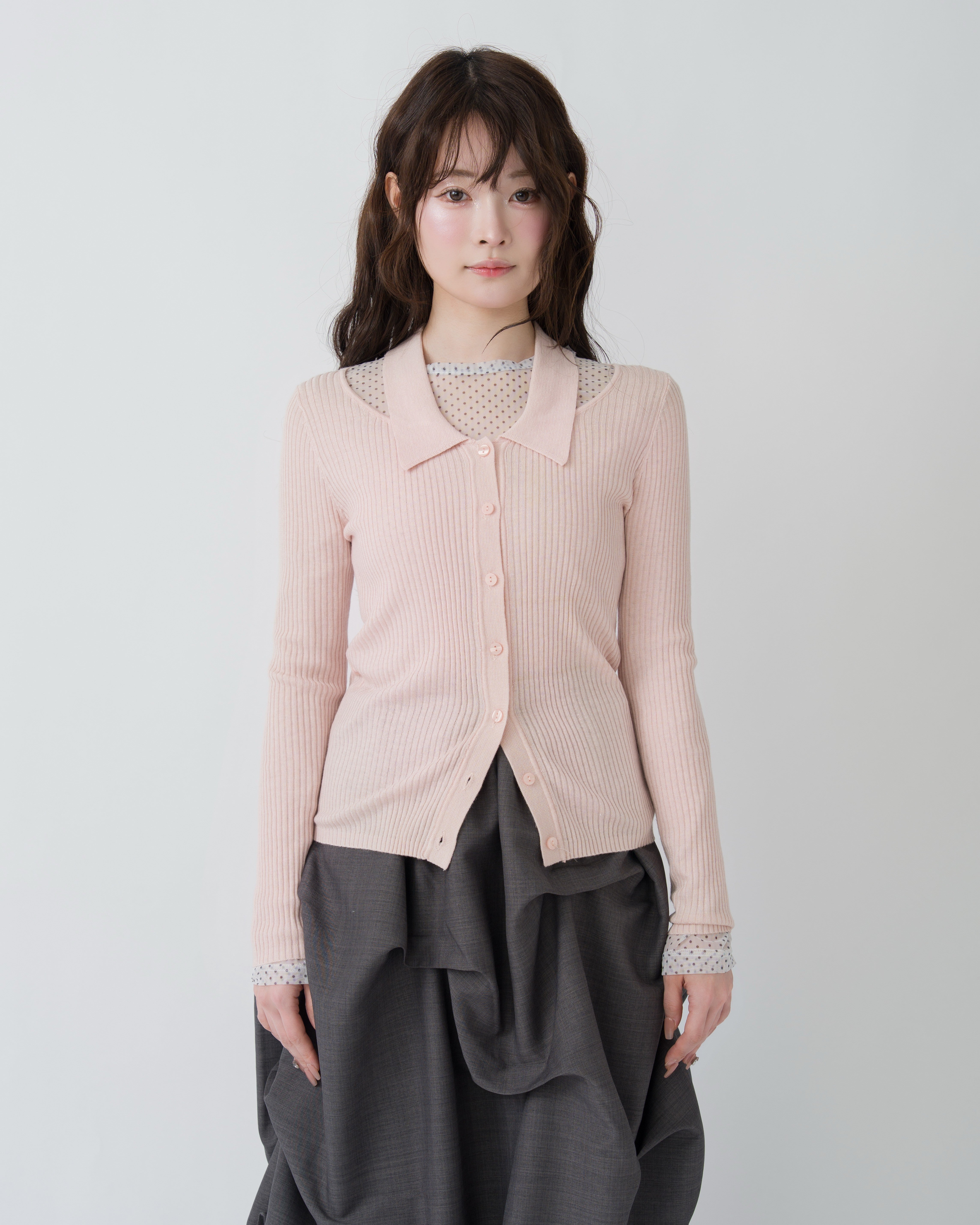 ネックオープンポロニット｜MELLOWNEON (メロウネオン) 公式サイト