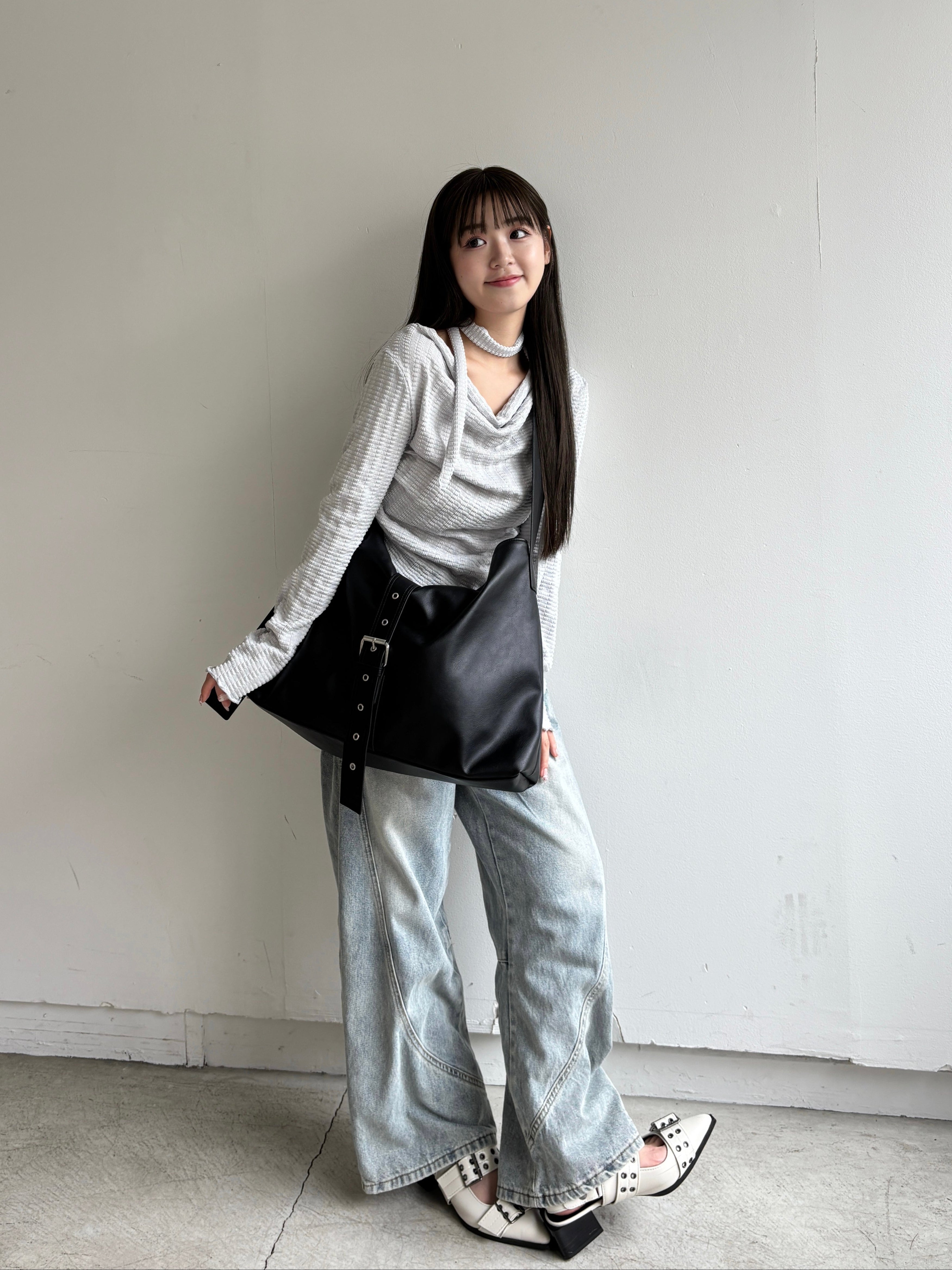 A4 belt synthetic leather bag