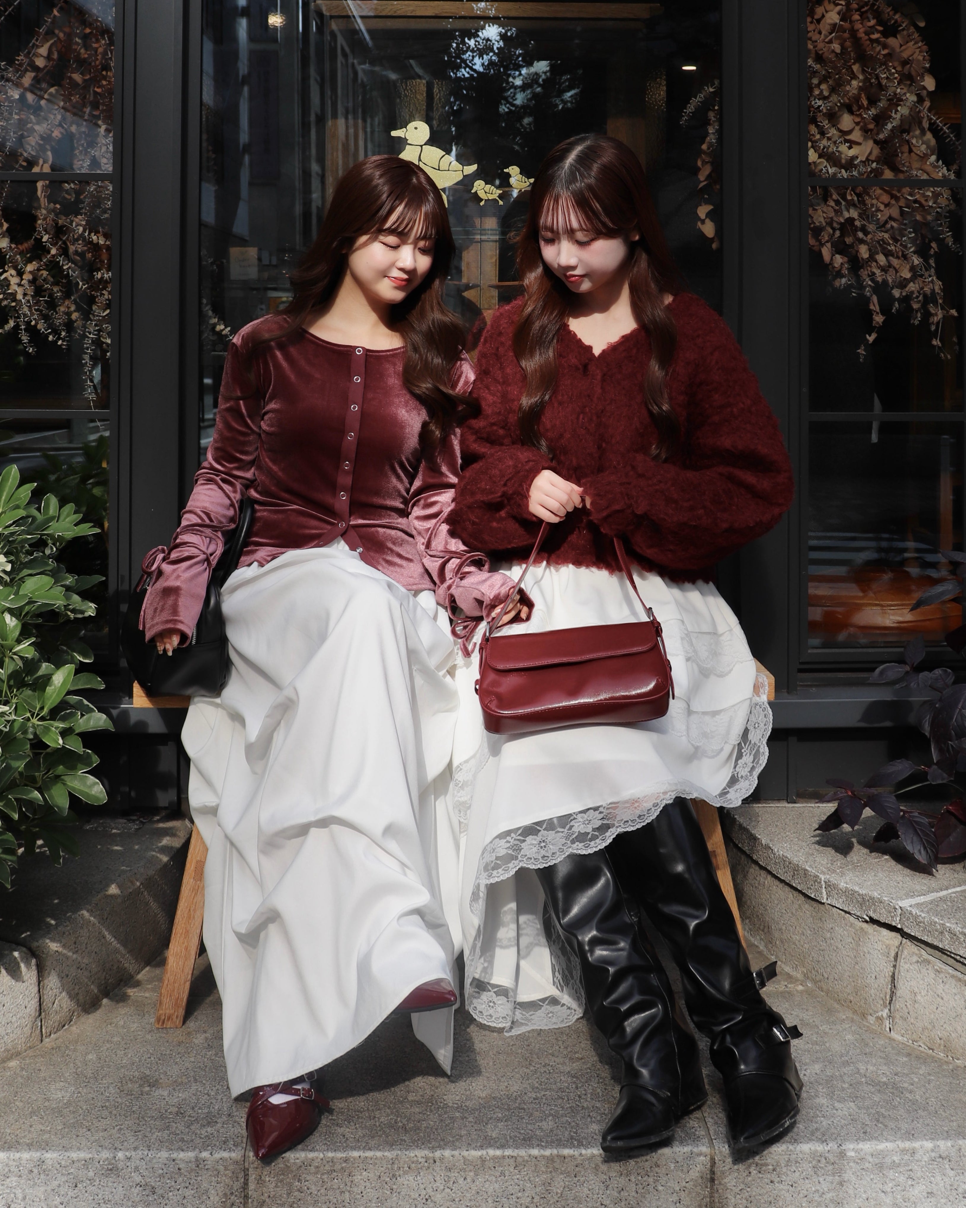 アシメレーススカート