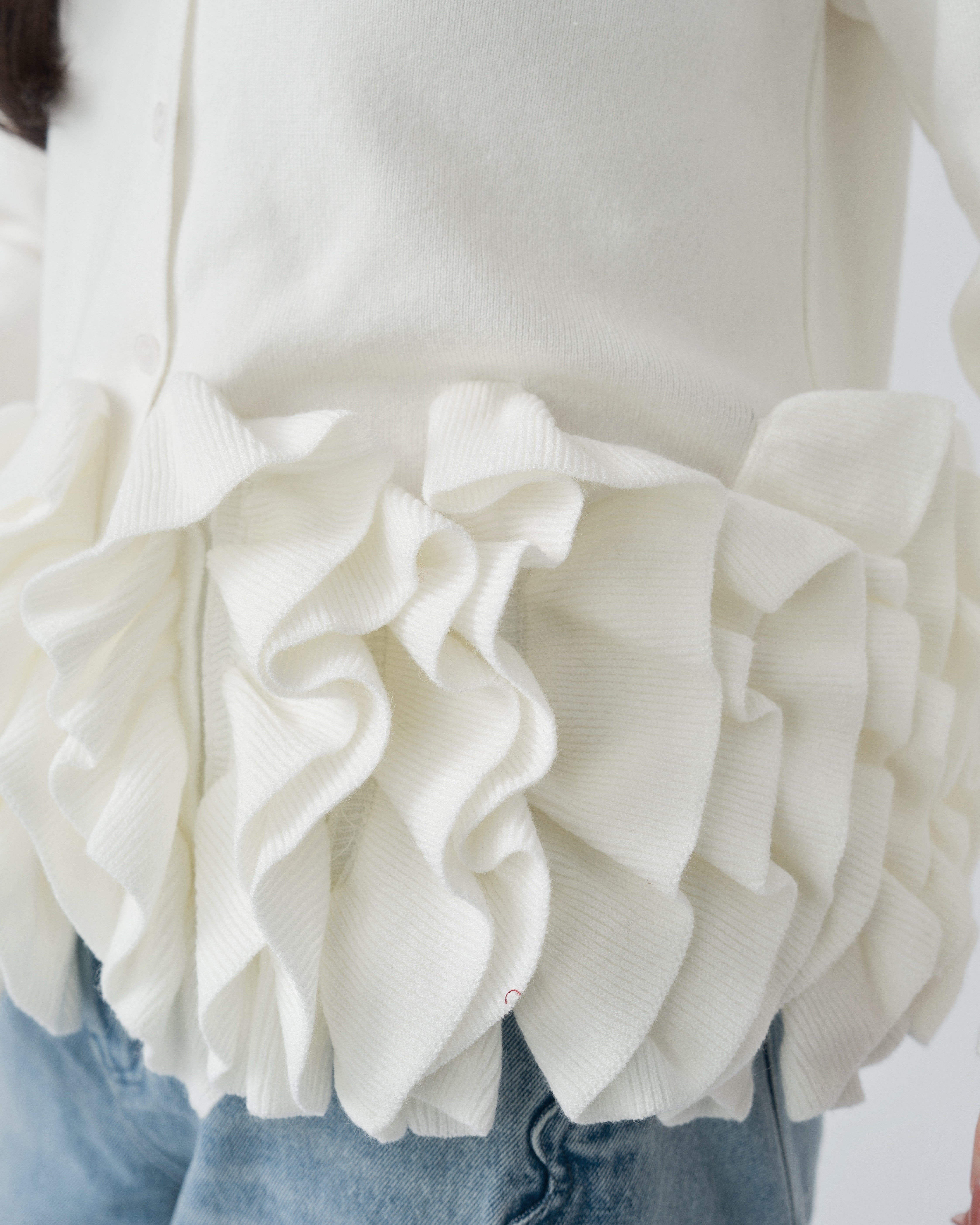 ペプラムフリルニットカーディガン｜MELLOWNEON (メロウネオン) 公式サイト