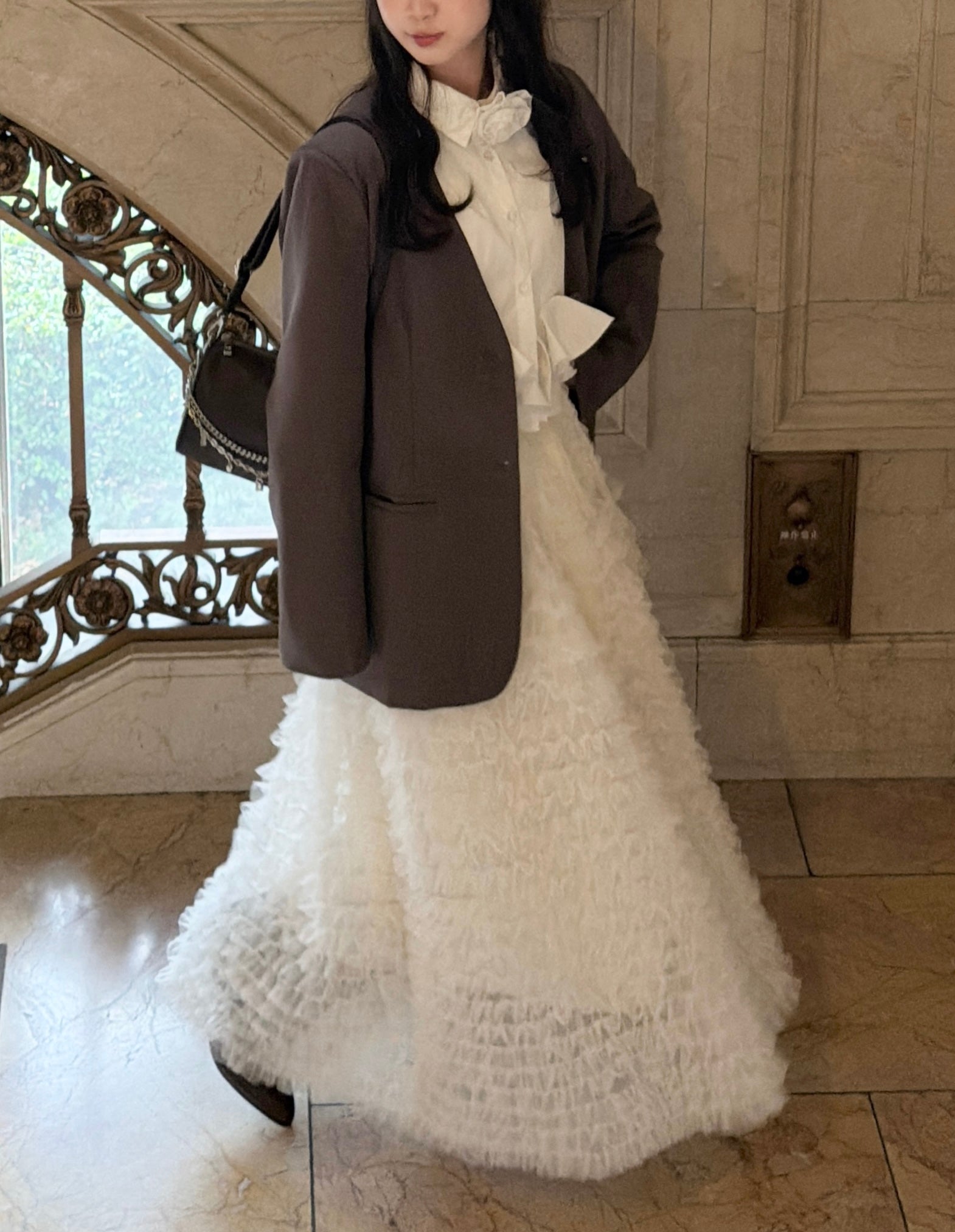 model:154cm/アイボリー